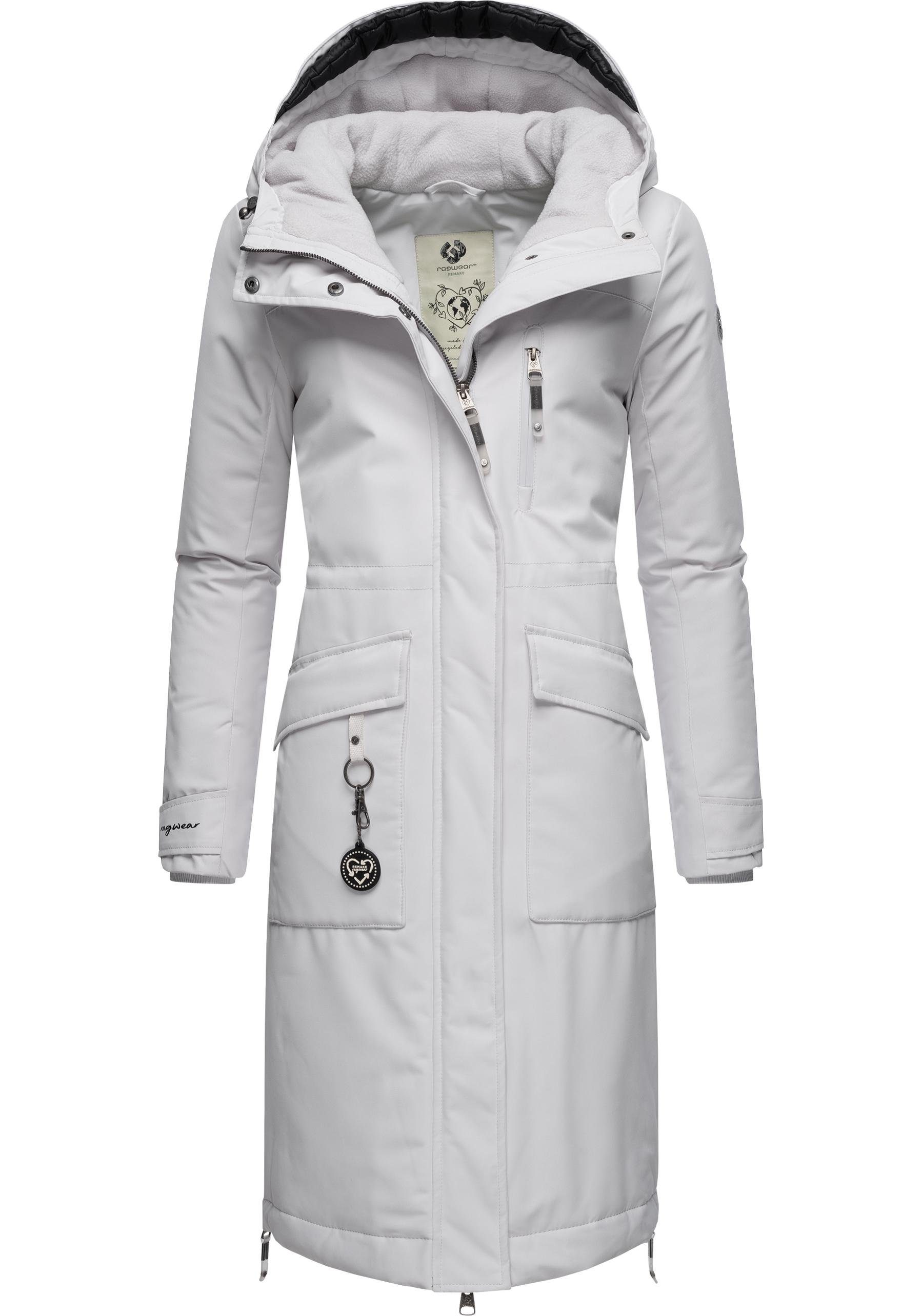 Ragwear Wintermantel Refutura Remake Langer wasserdichter Mantel mit Kapuze günstig online kaufen