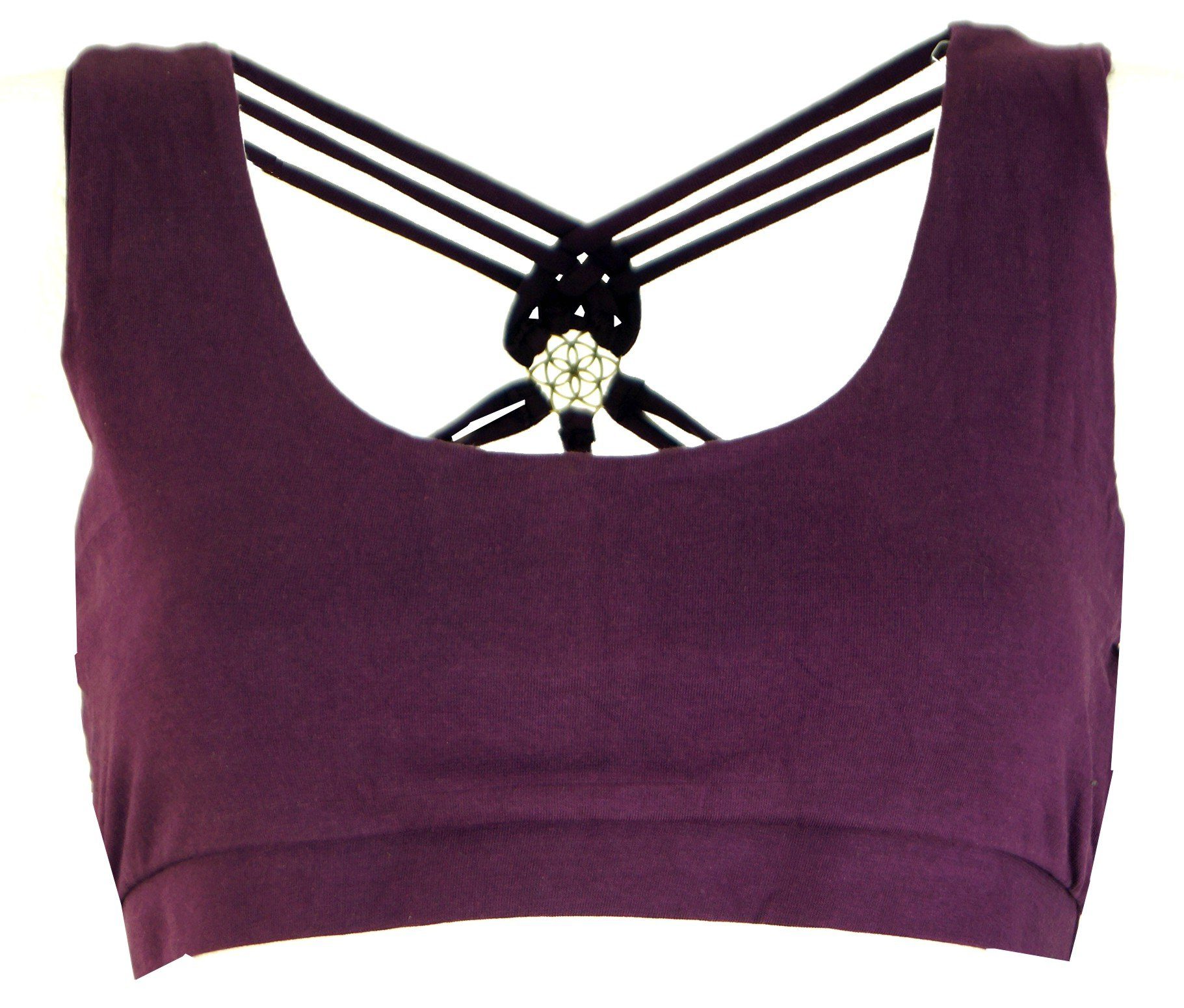Guru-Shop T-Shirt Goa Psytrance Bikini Top, Boho Top, Pixi Yoga.. Festival, Ethno Style, alternative Bekleidung