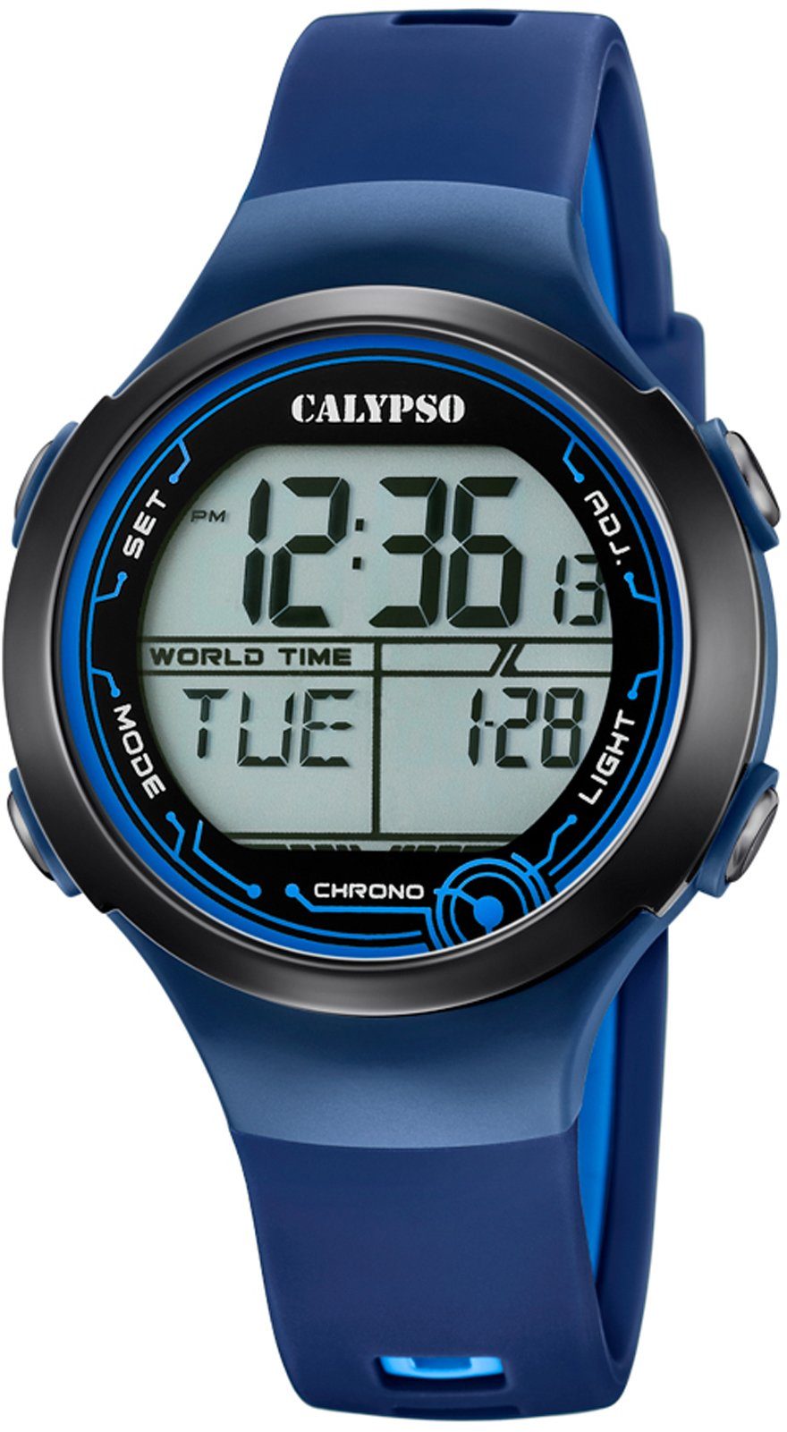 CALYPSO WATCHES Chronograph Digital Crush K5799/5, Armbanduhr, Quarzuhr, Damenuhr, Herrenuhr, digital, Stoppfunktion