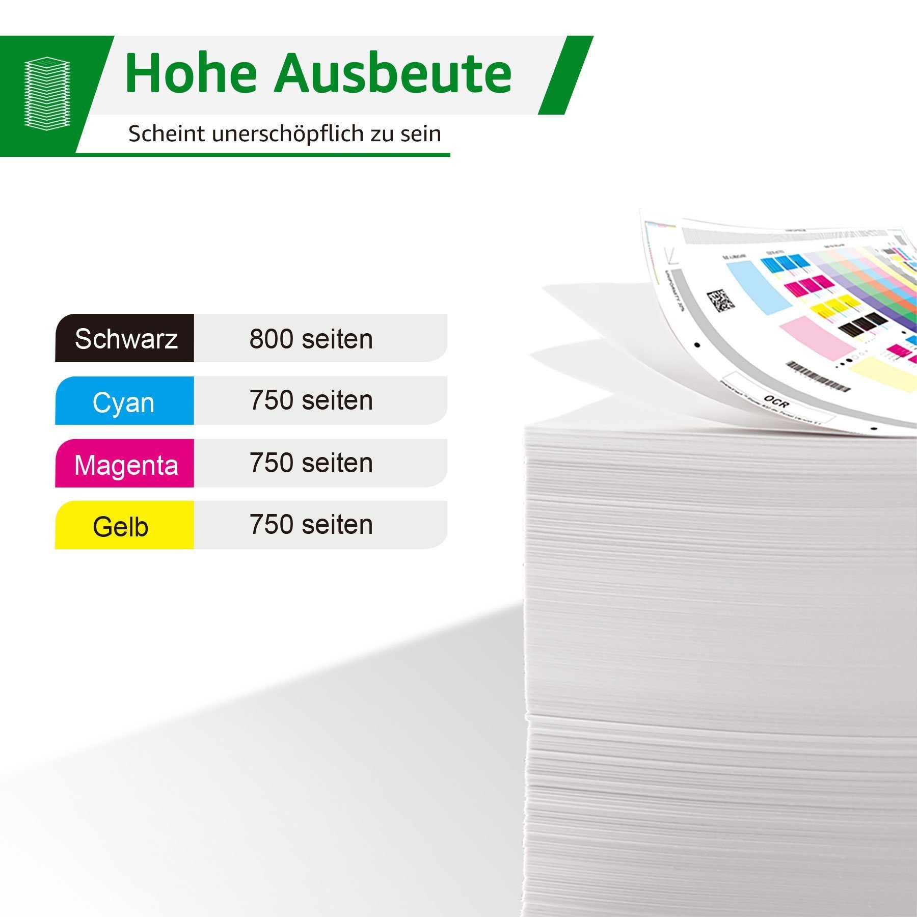 Greensky für HP 364XL 364 XL Officejet 4620 4622 DeskJet 3070a Tintenpatrone (5-tlg)