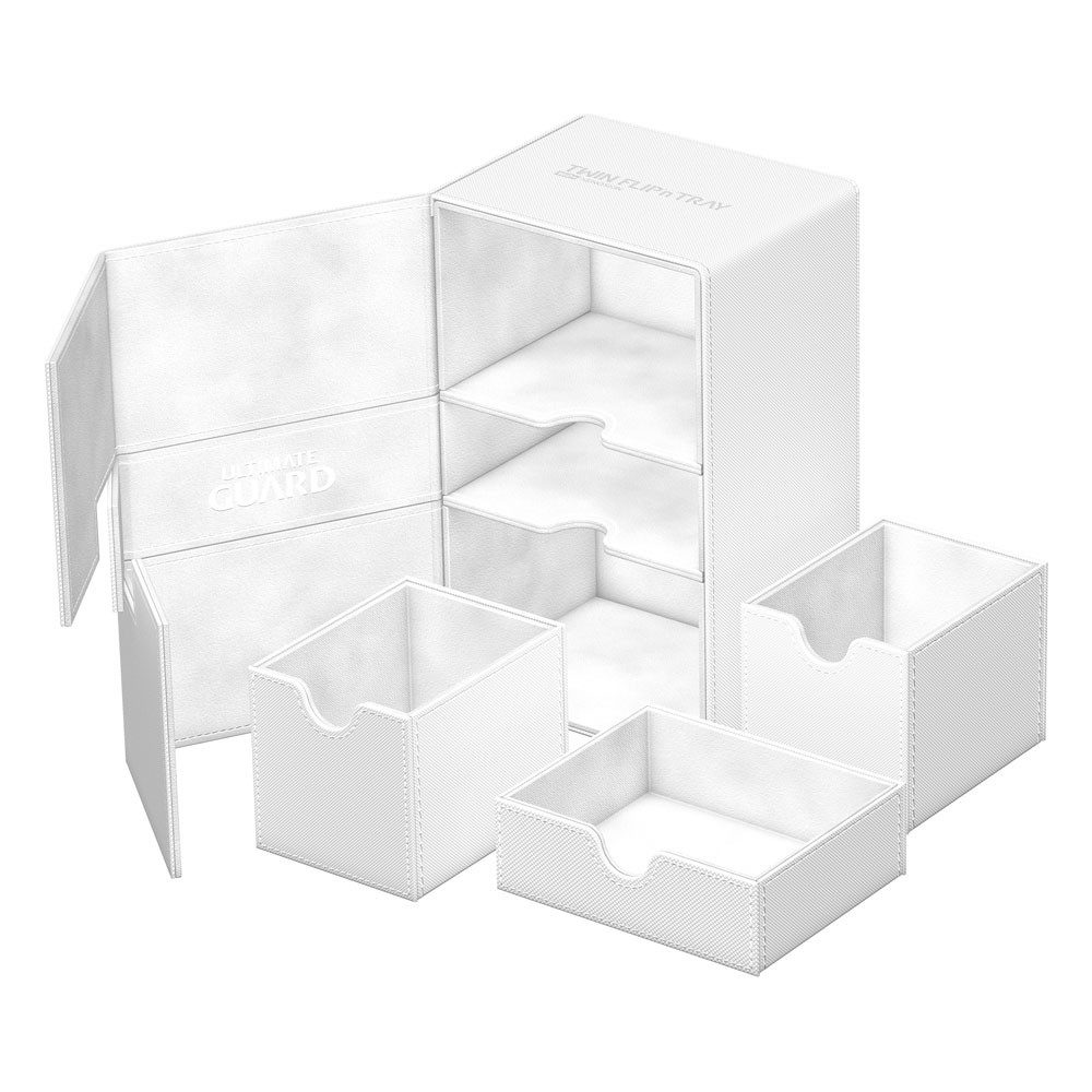 Ultimate Guard Sammelkarte Twin Flip`n`Tray 160+ XenoSkin™ Monocolor - Weiß