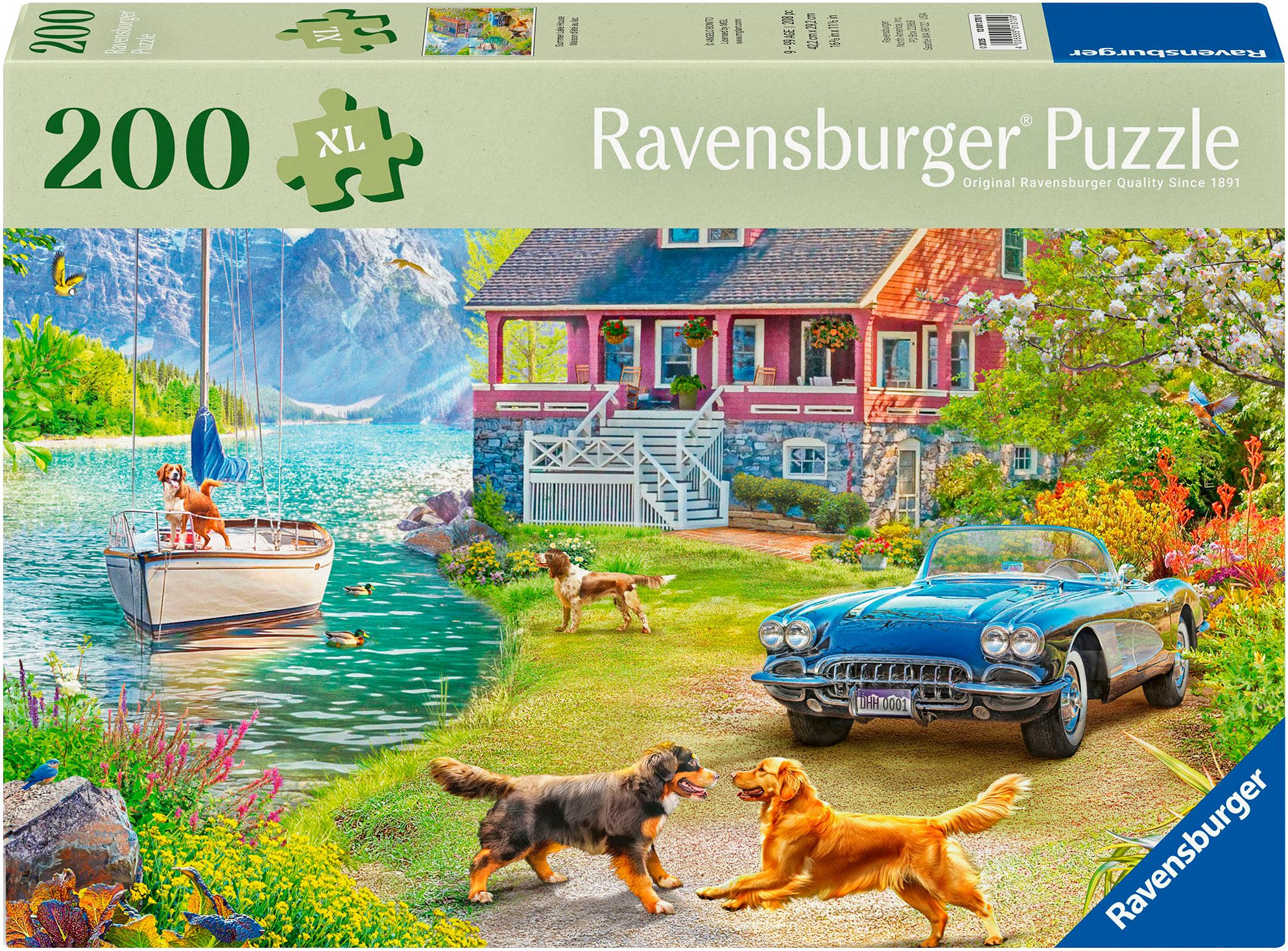 Ravensburger Puzzle Feel Well & Puzzle, Sommerhaus am See, 200 Puzzleteile, günstig online kaufen