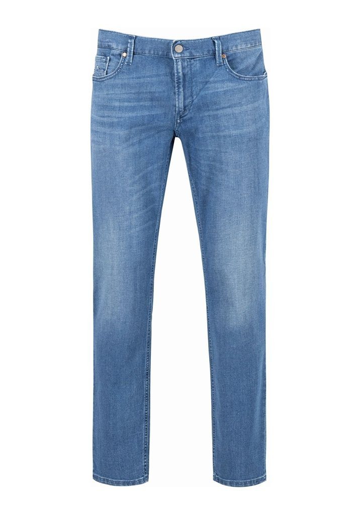 Alberto 5-Pocket-Jeans Alberto Jeans Slipe tapered fit - blue used (1-tlg)