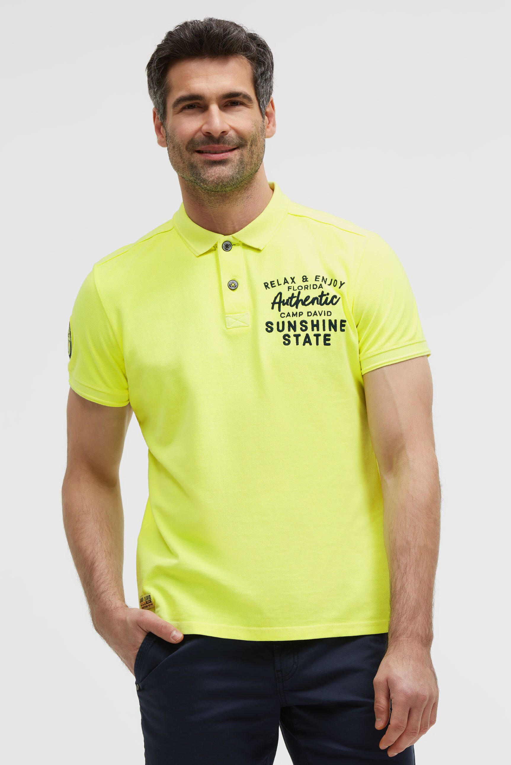 CAMP DAVID Poloshirt aus Baumwolle