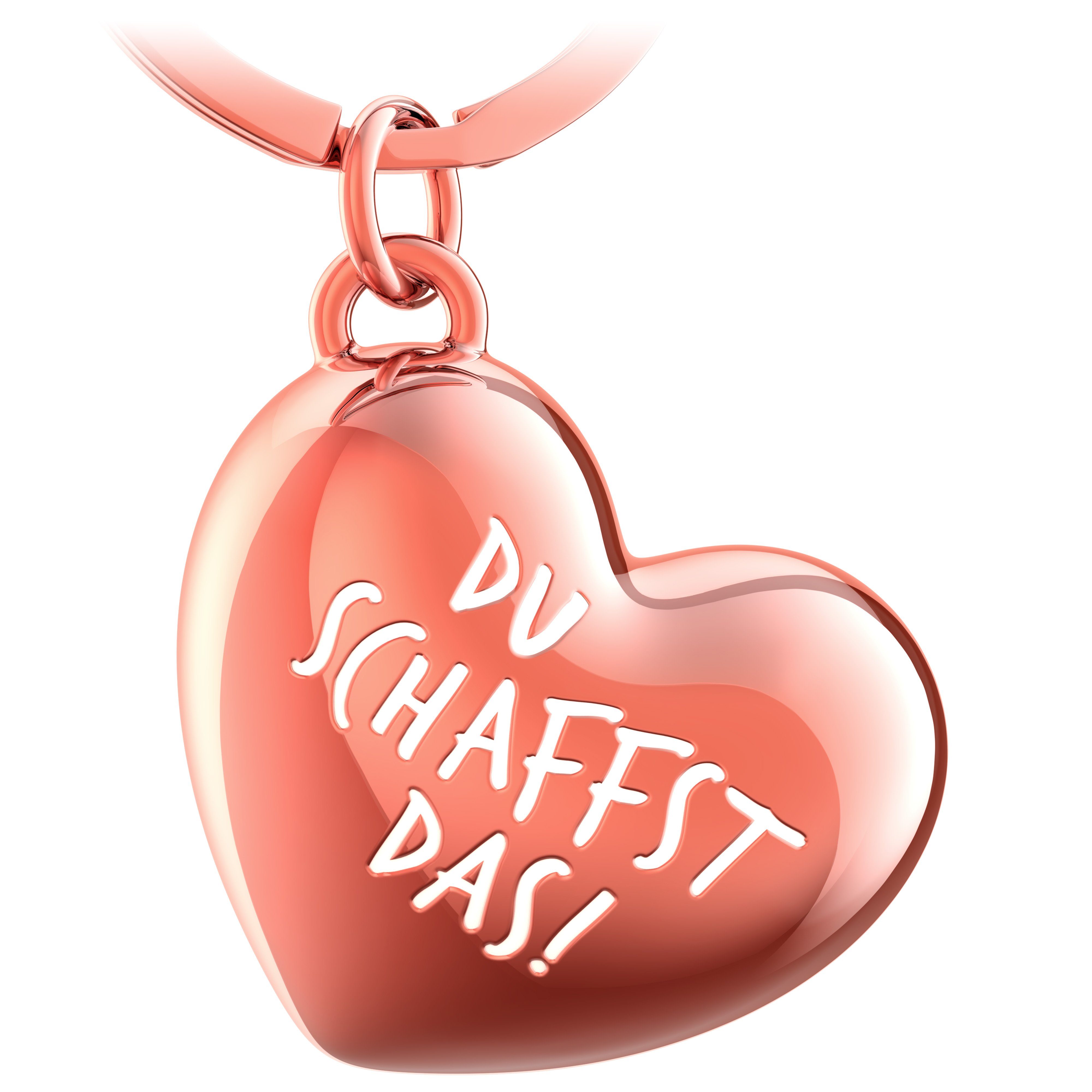 FABACH Schlüsselanhänger Herz mit Gravur - "Du schaffst das" - Herz Glücksb günstig online kaufen