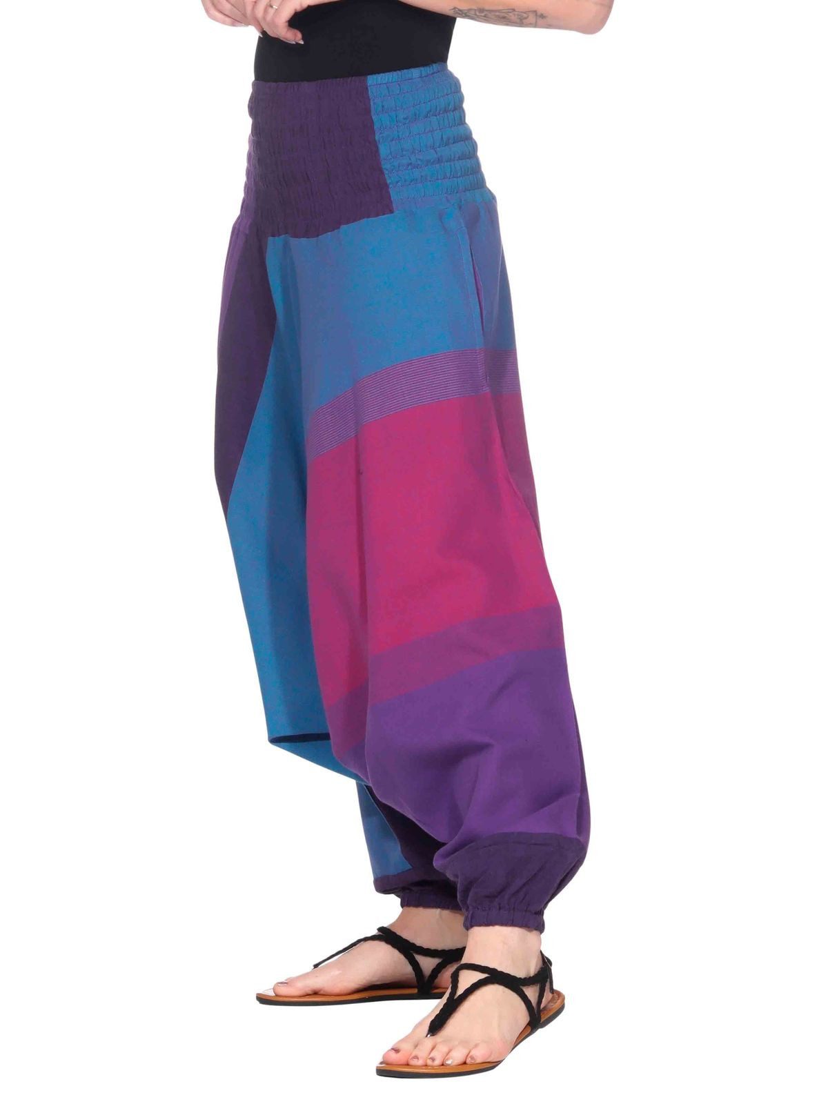 KUNST UND MAGIE Haremshose Kunst und Magie Damen orientalische Yoga Freizeit Haremshose