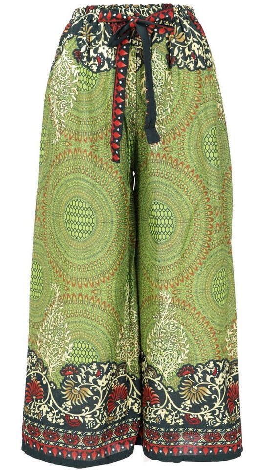 Guru-Shop Relaxhose Palazzohose, Schlaghose, Boho Sommerhose,.. alternative Bekleidung