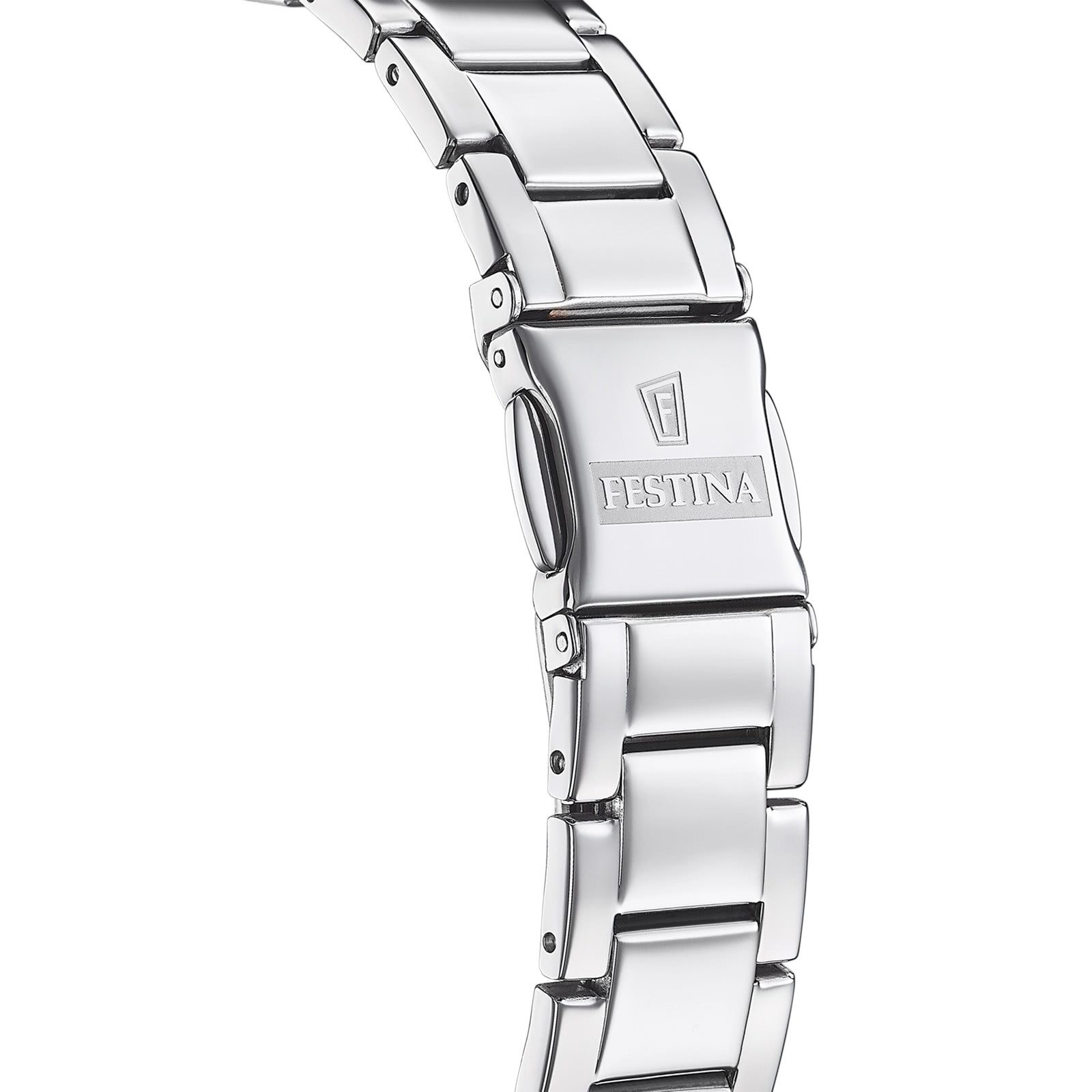 Festina Quarzuhr Festina Damenuhr Mademoiselle, (Analoguhr), Damen Armbanduhr rund, Edelstahlarmband silber, Fashion