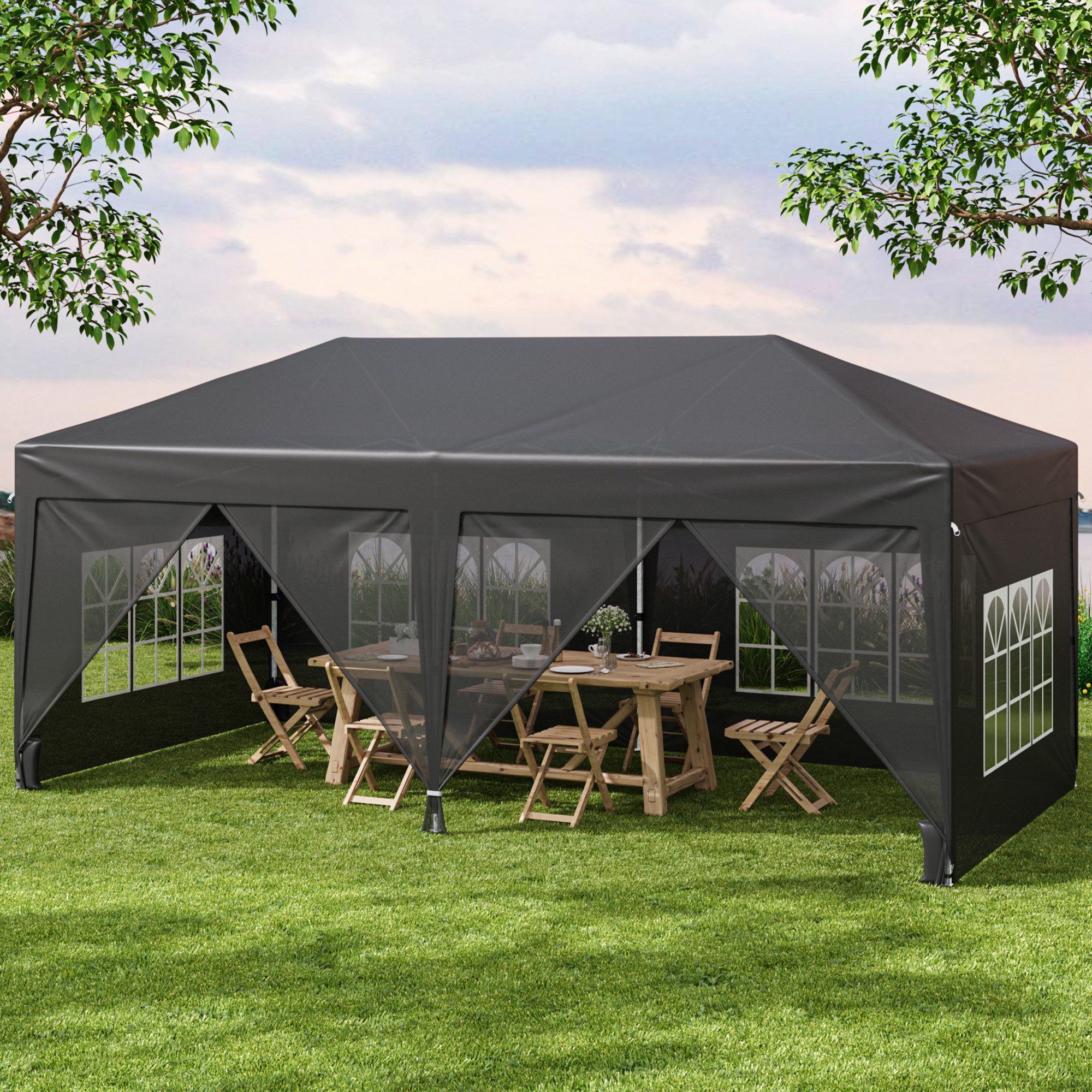 Bealife Faltpavillon 3x6m Pop-Up Pavillon mit günstig online kaufen