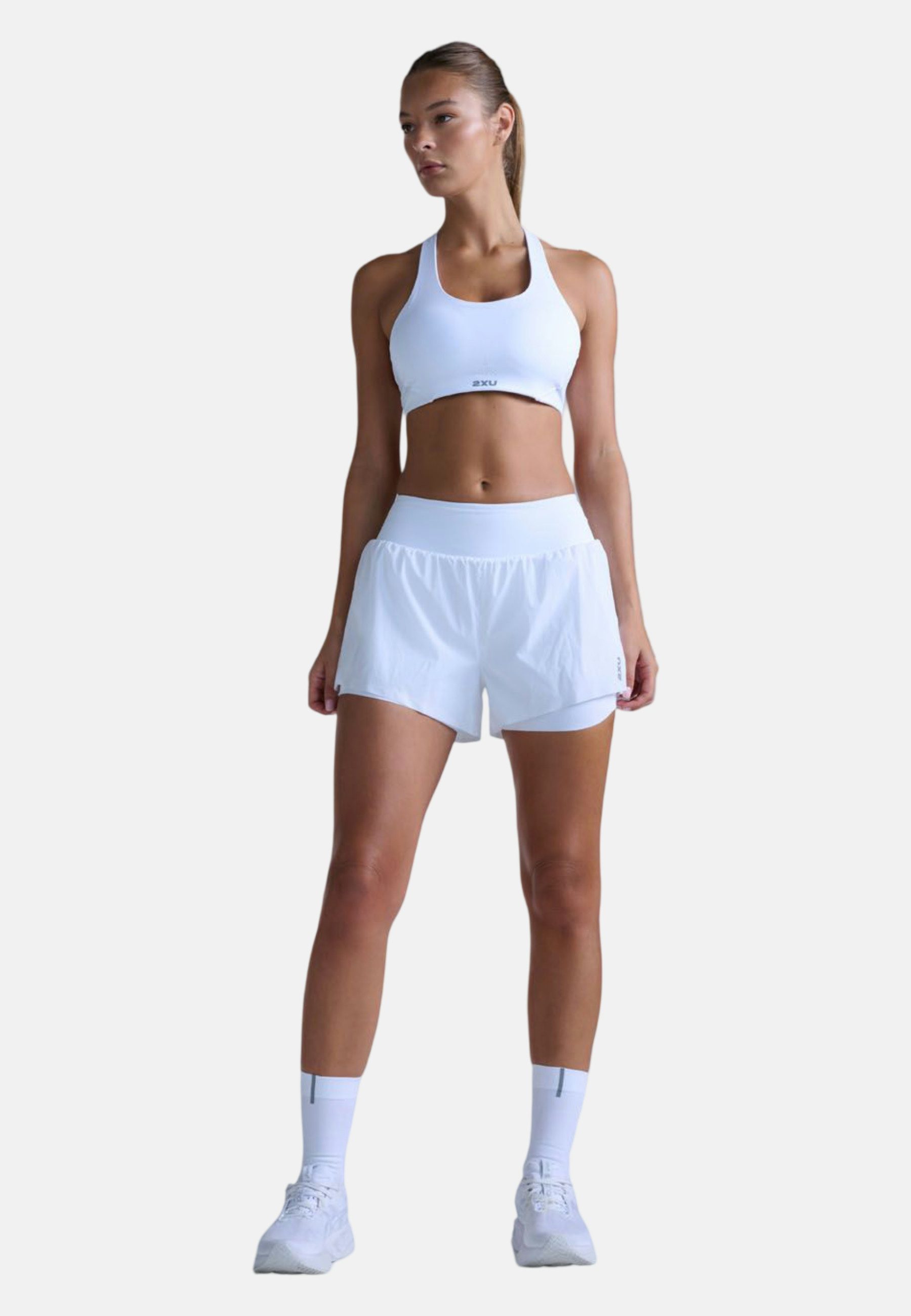 2xU Laufshorts Aero Hi-Rise 2-in-1 3 Inch Shorts (1-tlg)