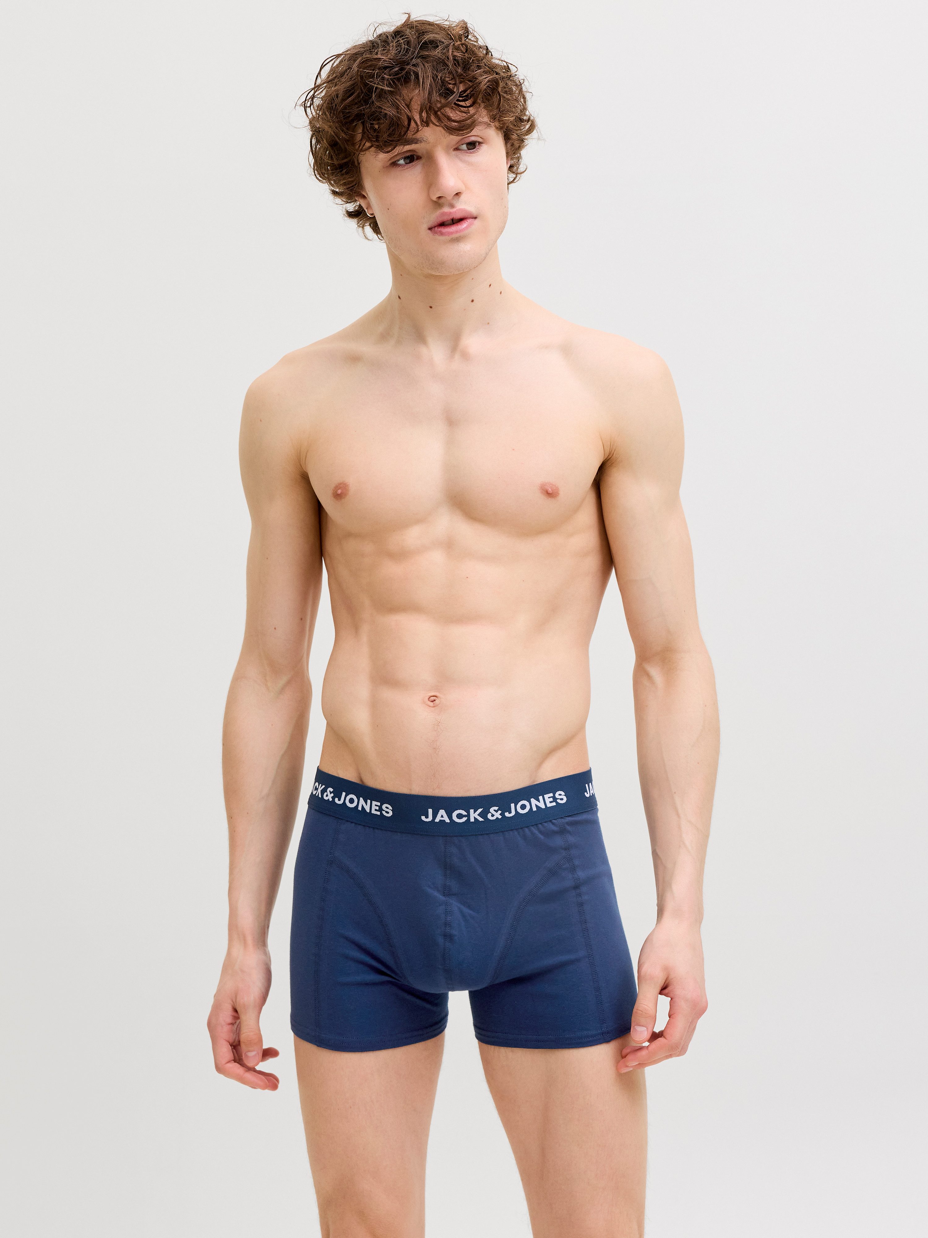Jack & Jones Trunk JACOZZIE TRUNKS 5 PACK STYD (Packung, 5-St) Baumwollmischung, elastischer Bund