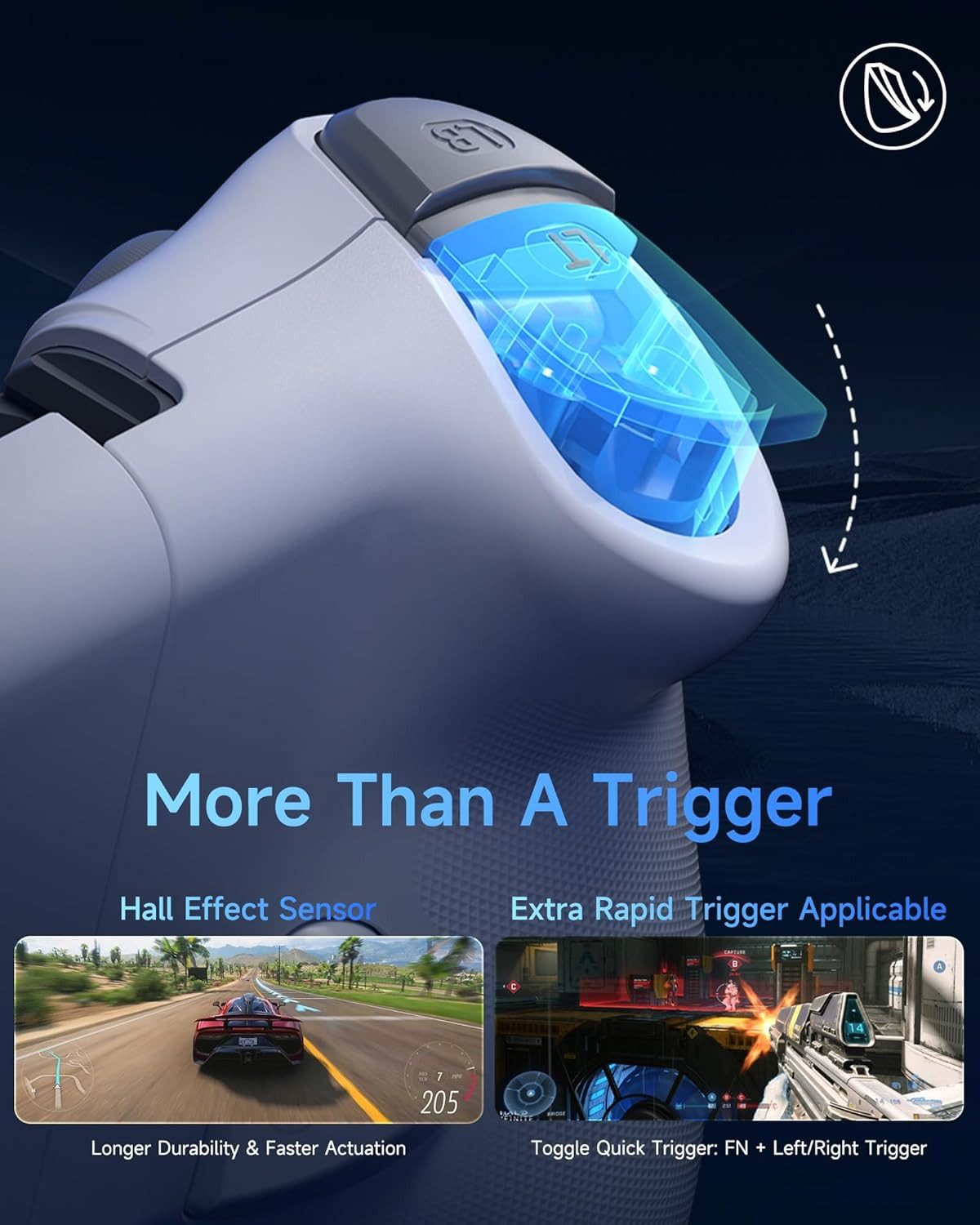 EasySMX M15 Handy Controller Android, Smartphone Controller weiß Controller-Modul