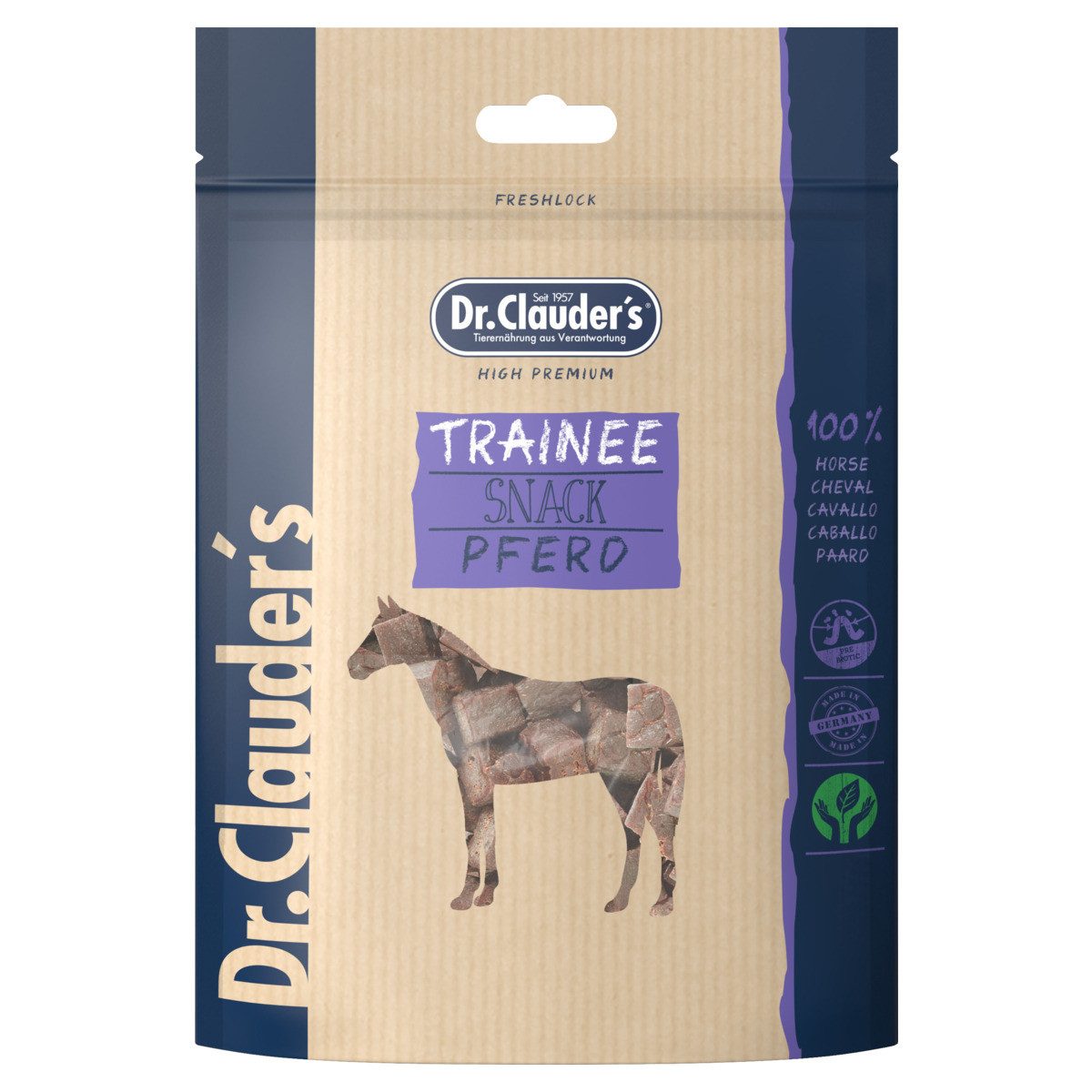 Dr. Clauder's Trainee Snack Pferd 80 g, für: Hund