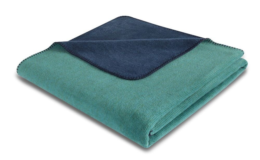 Wohndecke Biederlack Wohndecke "Duo Cotton Melange", Biederlack, Made in Germany stom-blue-jeans