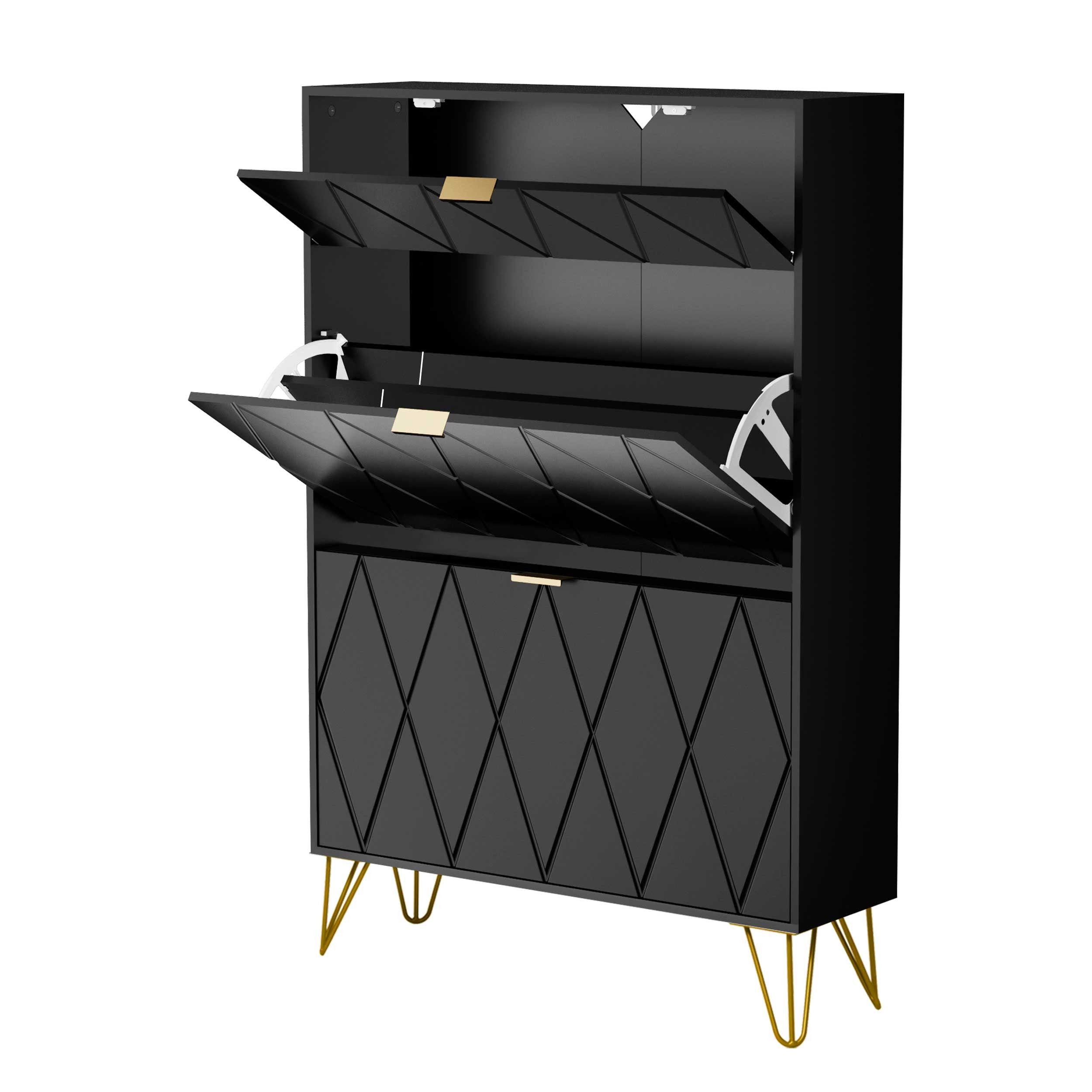 UEV Schuhschrank mit 2 Klappen Schuhregal günstig online kaufen