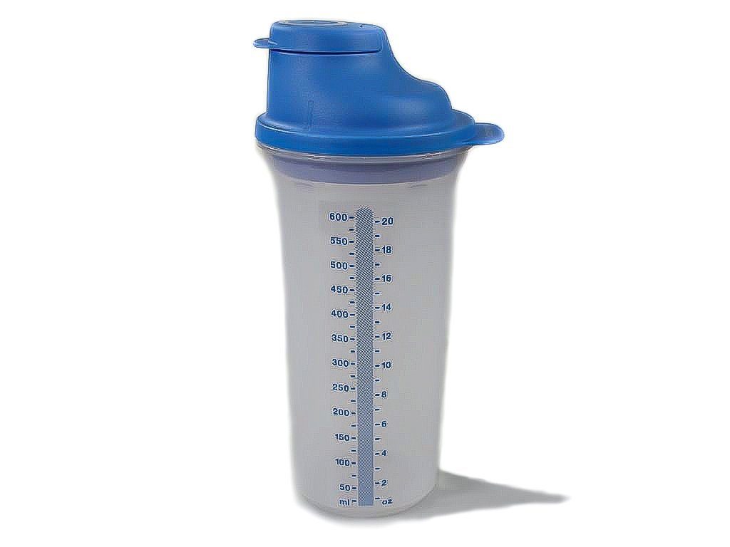 TUPPERWARE Teig Shaker Rühr-Mix Messbecher Candy 2L dunkelblau + SPÜLTUCH