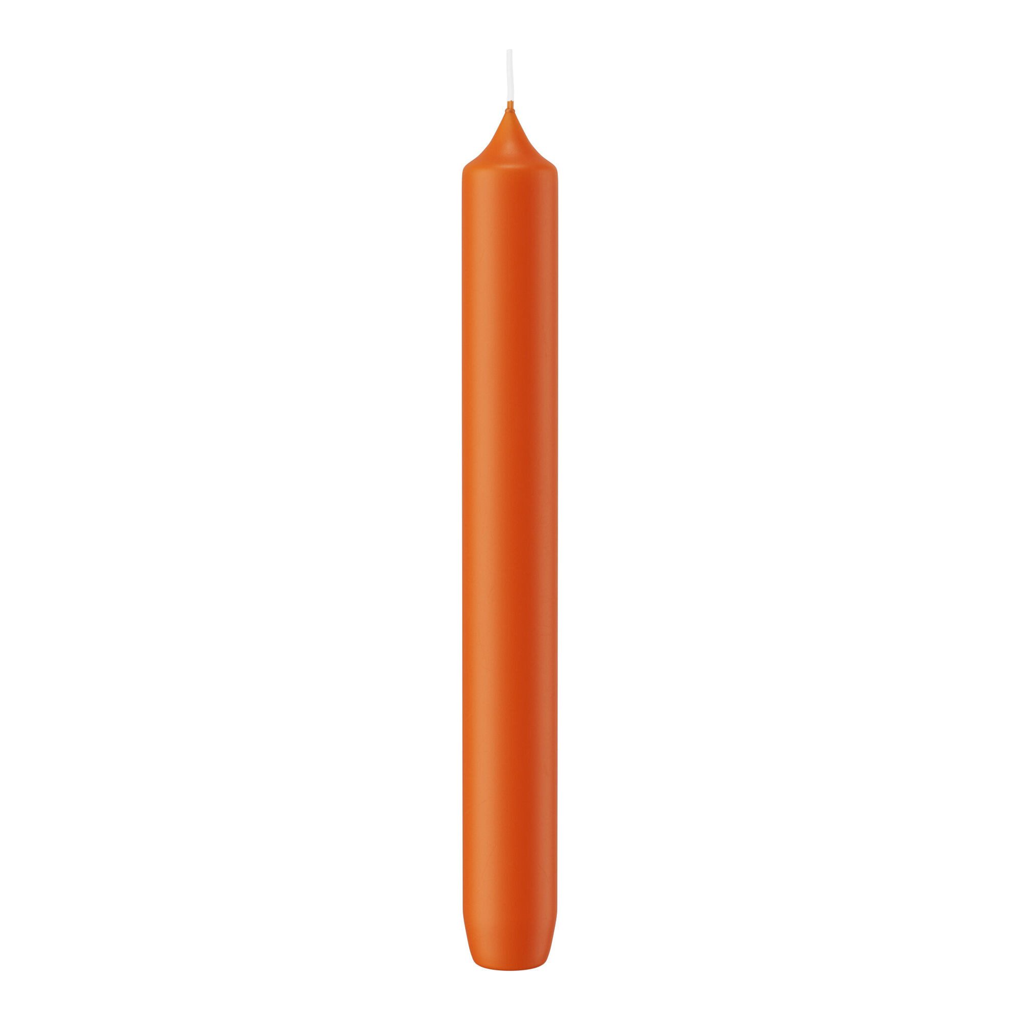 Wiedemann Kerzen Tafelkerze Leuchterkerzen Aprikose Orange 185 x Ø 21 mm, 10 Stück
