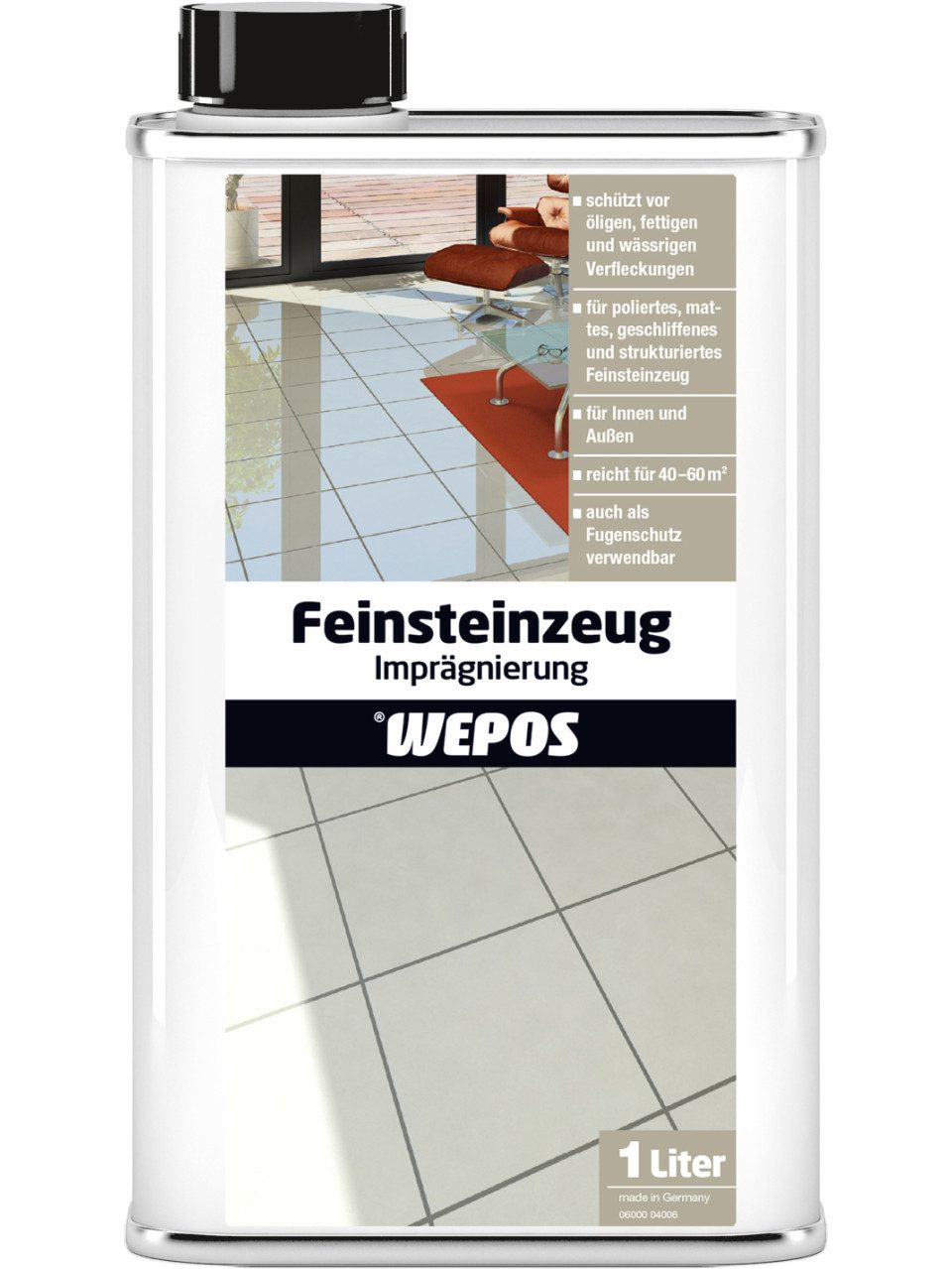 WEPOS CHEMIE GMBH Wepos Feinsteinzeug-Imprägnierung 1 L Vinyl- und Designbodenreiniger