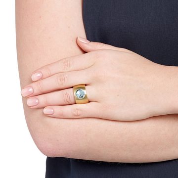 Heideman Fingerring Coma 14 Gold (Ring, 1-tlg., inkl. Geschenkverpackung), Damenring mit Stein weiss oder farbig