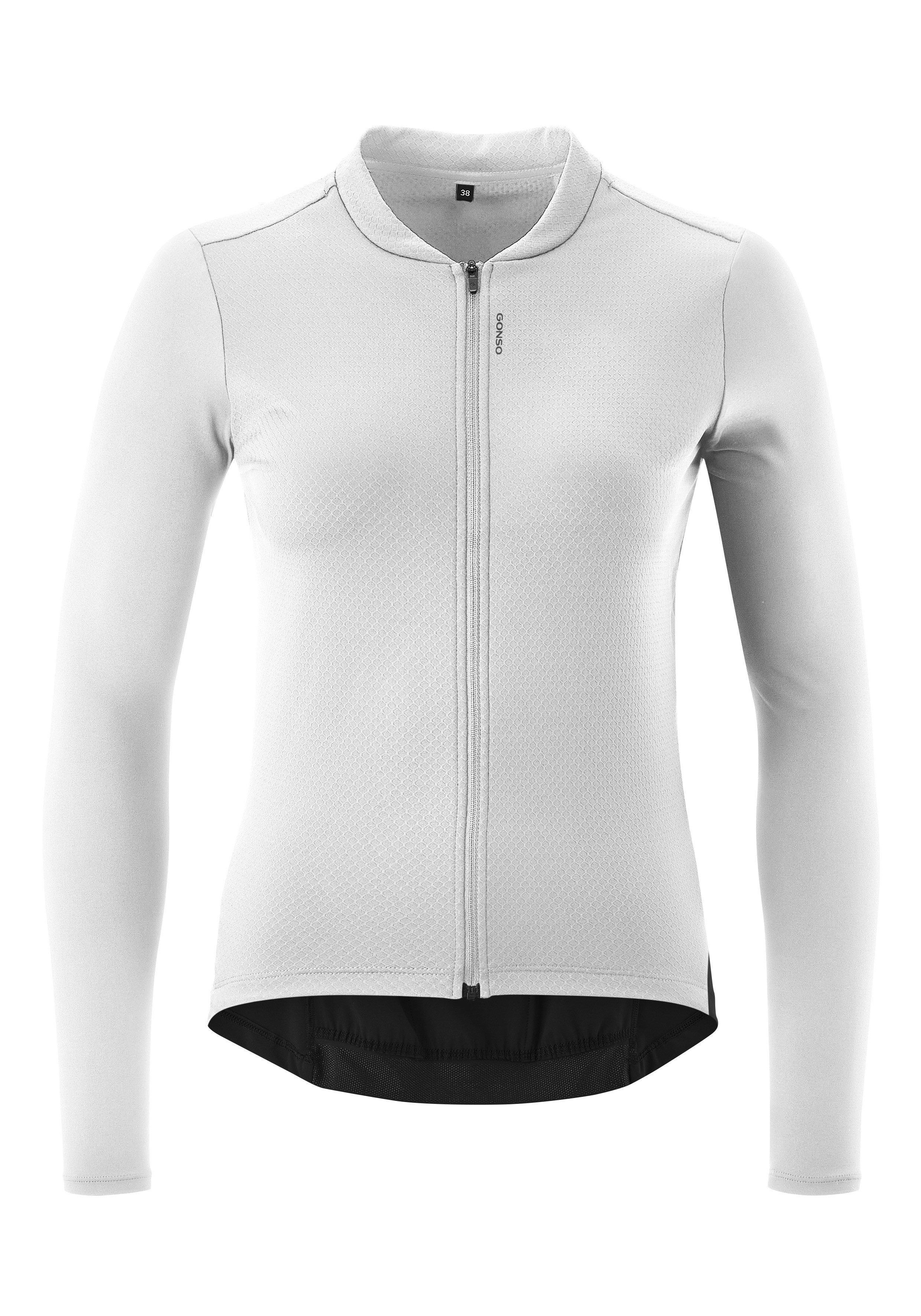 Gonso Radtrikot SITIVO Jersey Longsleeve W Damen Fahrradtrikot langarm, Full-Zip Trikot mit Rückentasche