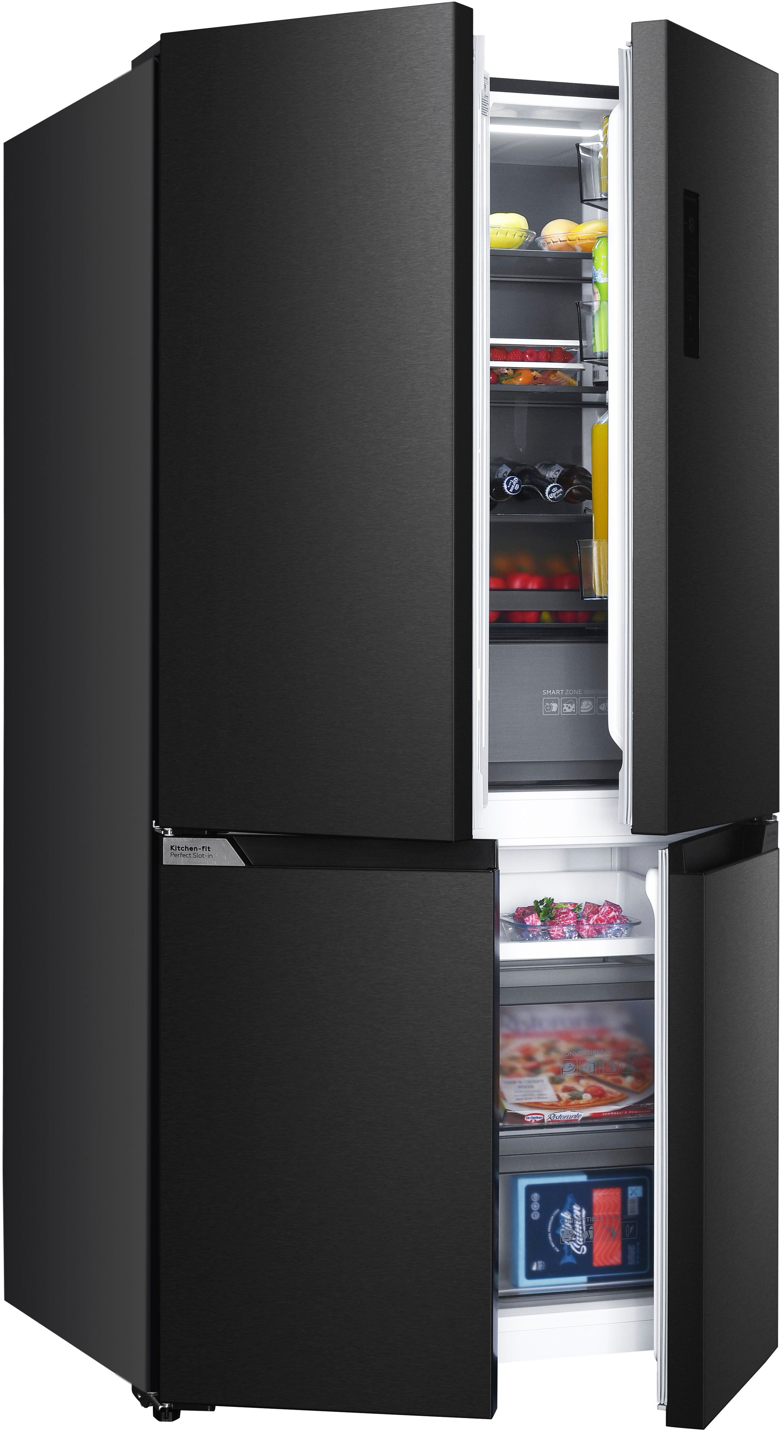 Hanseatic Kühl-/Gefrierkombination HCSI19090DNFBI, 190,2 cm hoch, 90,5 cm breit, Smart Zone