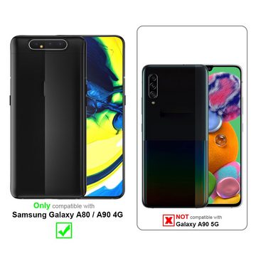 Cadorabo Handyhülle Samsung Galaxy A80 / A90 4G Samsung Galaxy A80 / A90 4G, Klappbare Handy Schutzhülle - Hülle - mit Standfunktion und Kartenfach