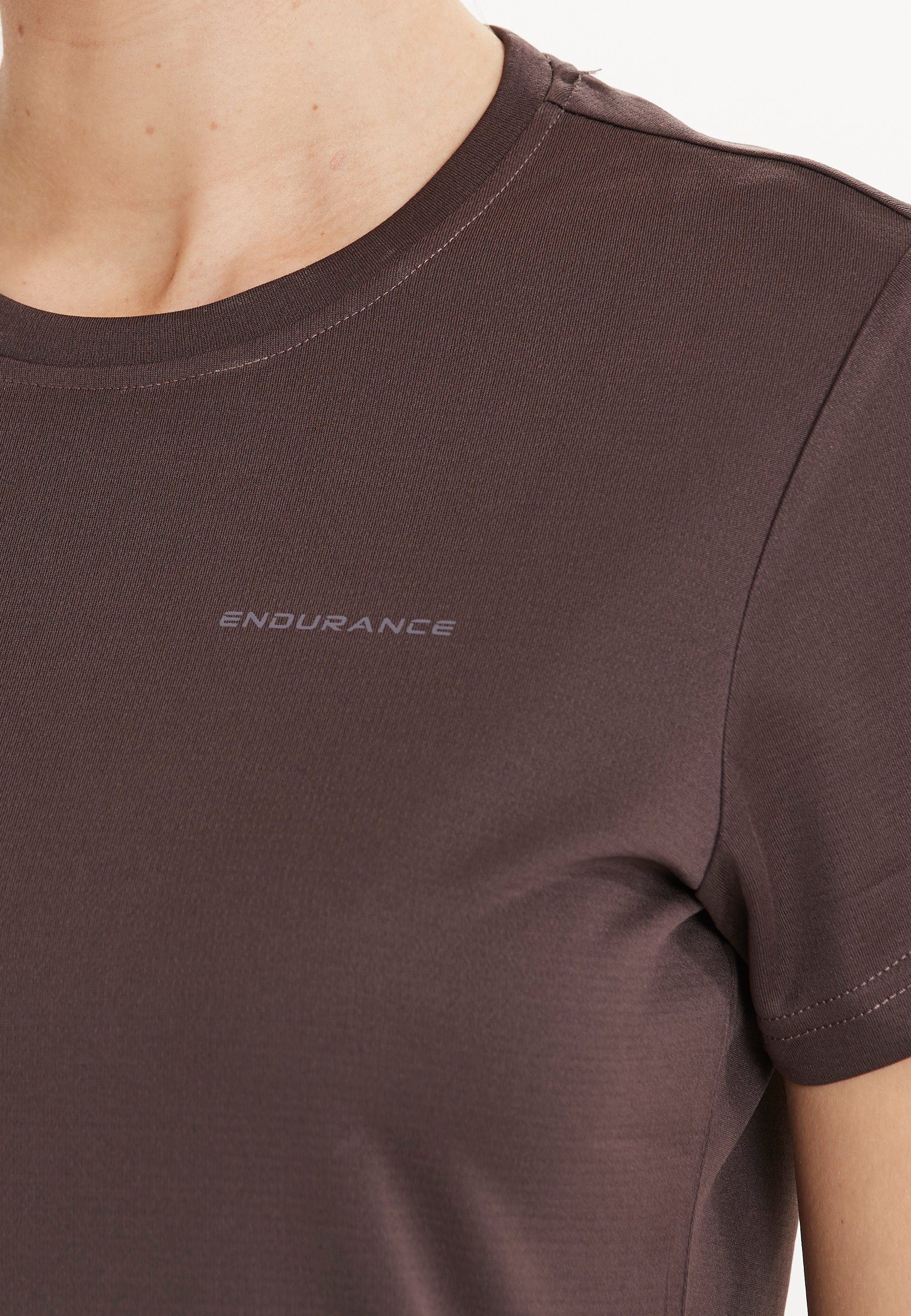 ENDURANCE Vista (1-tlg) reflektierenden Details Funktionsshirt mit lila