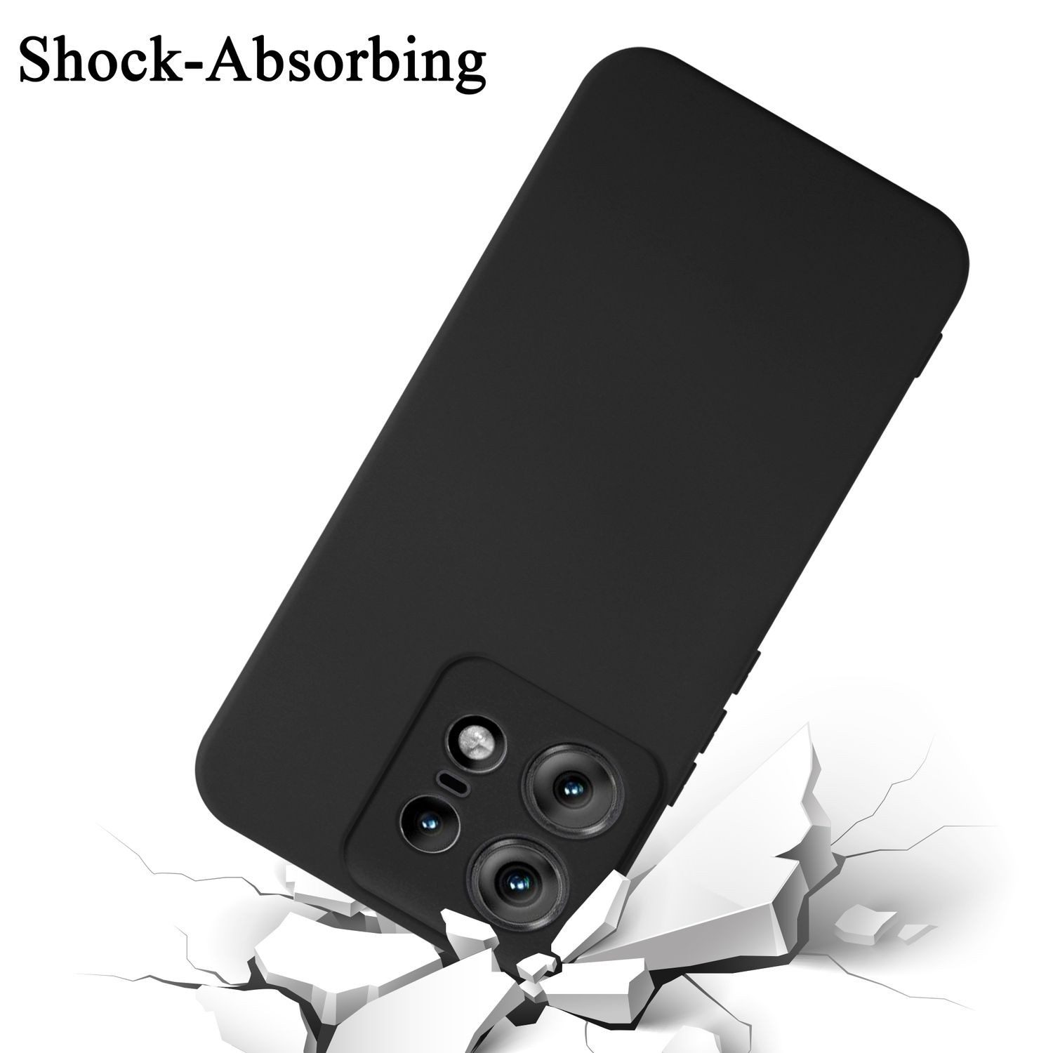 Cadorabo Handyhülle für Samsung Galaxy POCKET Hülle Motorola Edge 50 Pro, Flexible Hülle TPU Silikon Schutzhülle Back Cover Case
