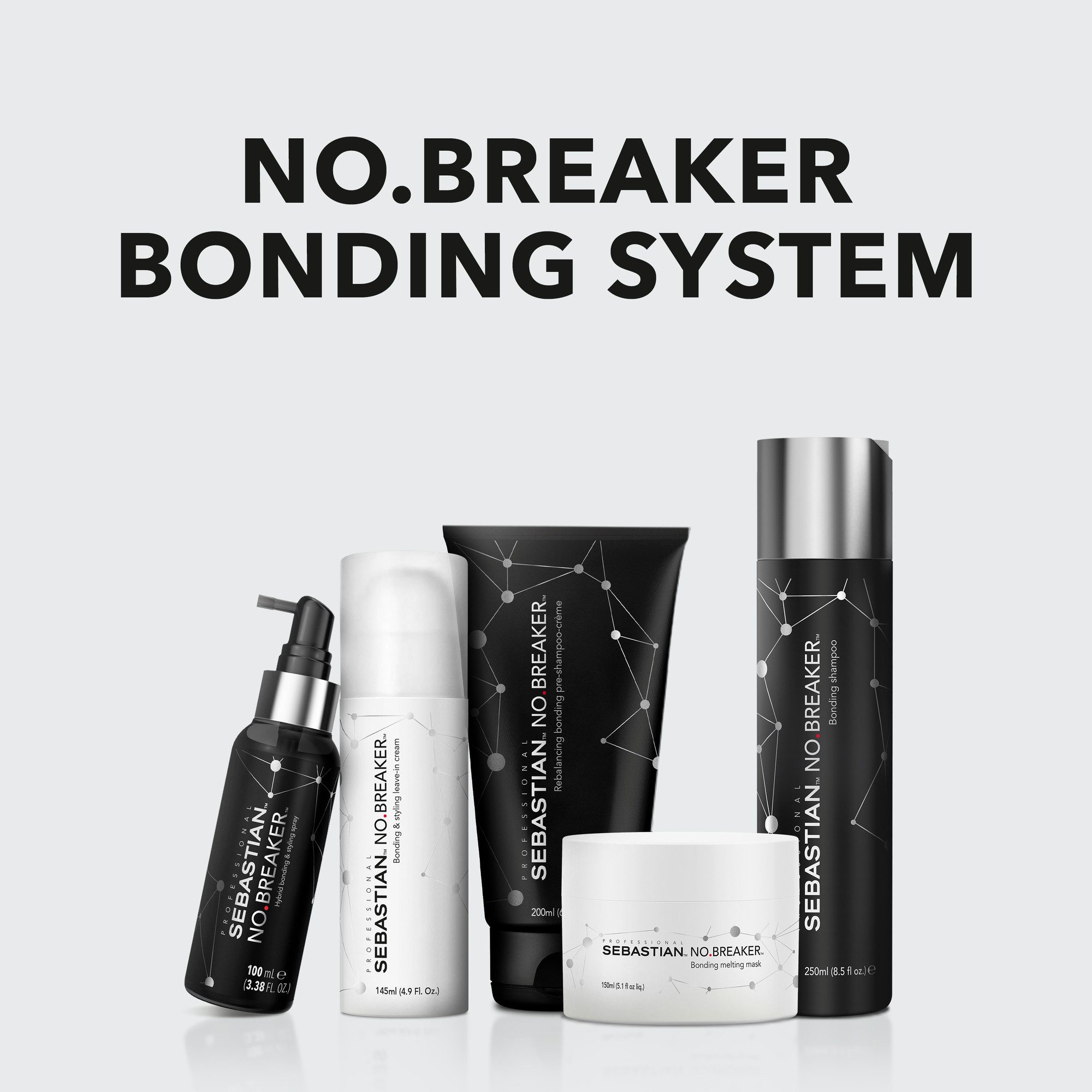 Sebastian Professional Haarshampoo NO BREAKER BONDING PRE-SHAMPOO CRÈME, gegen Haarbruch, stärkt das Haar, ultimativer Glanz