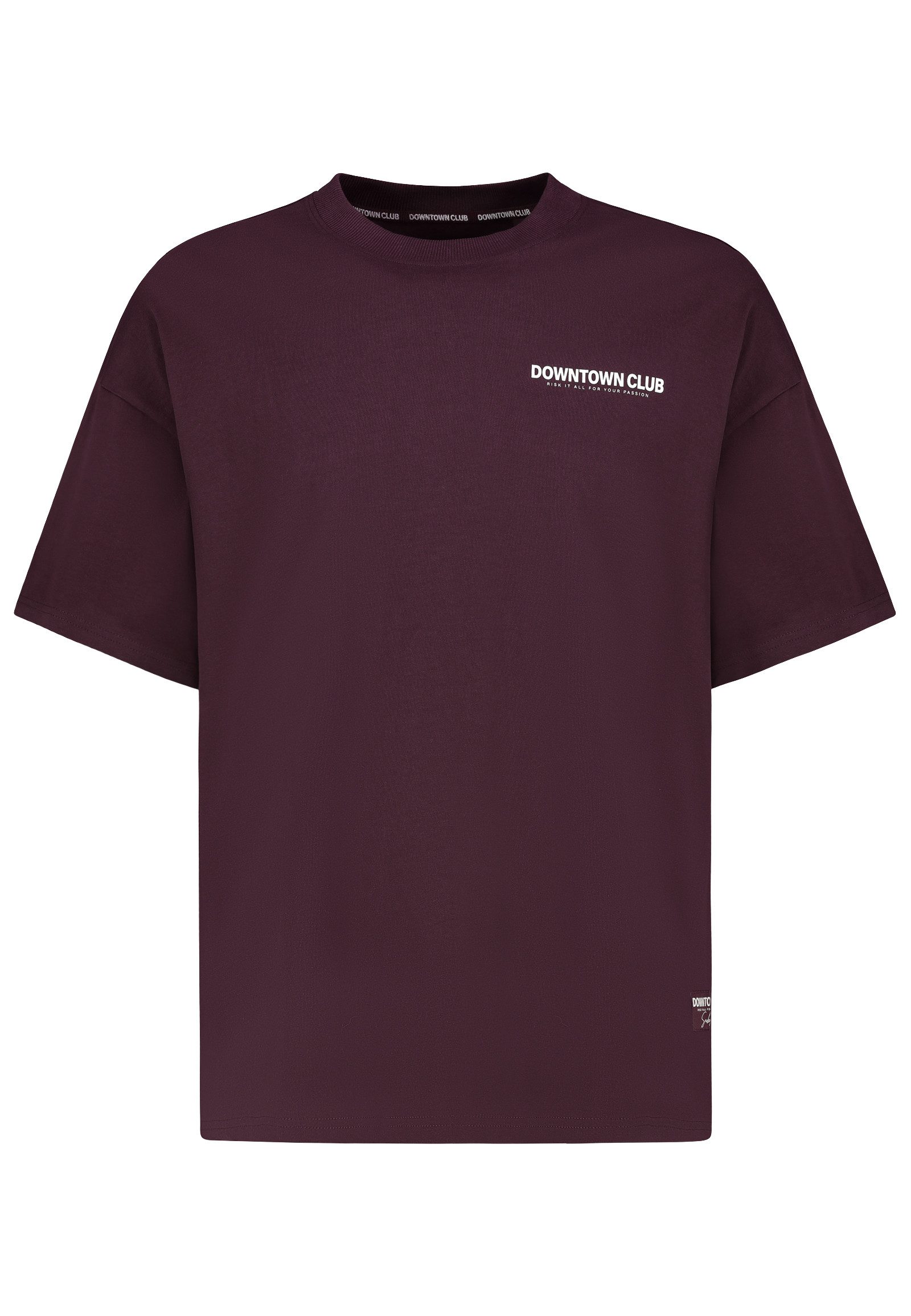 SUBLEVEL T-Shirt Trendiges Design mit Statement-Aufdruck für Herren (1-tlg) Baumwolle Loose Fit Rundhals Kurzarm Spruch atmungsaktiv