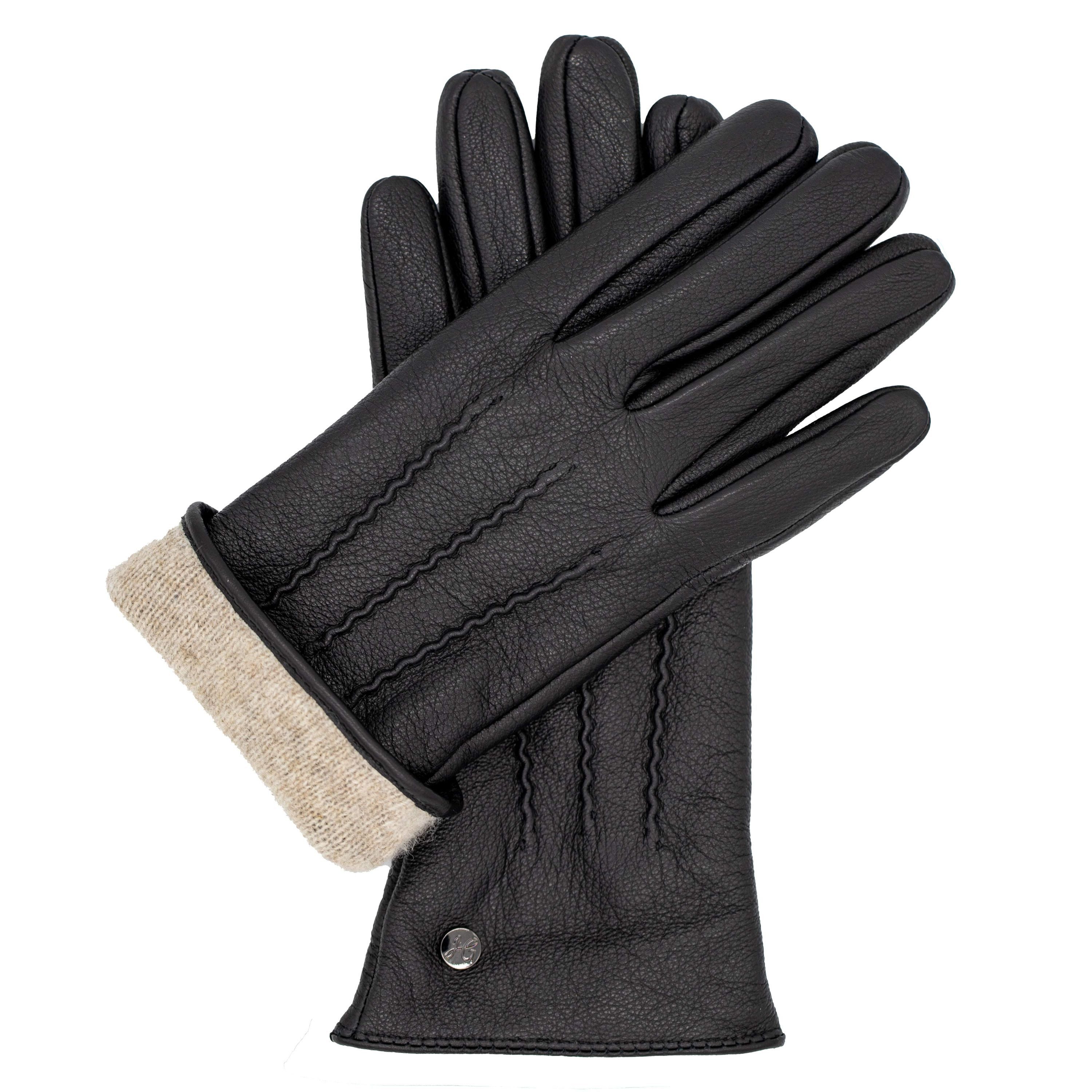 Lederhandschuhe JESS- Elegant aus Ziegenleder mit Kaschmir Wolle Fütterung