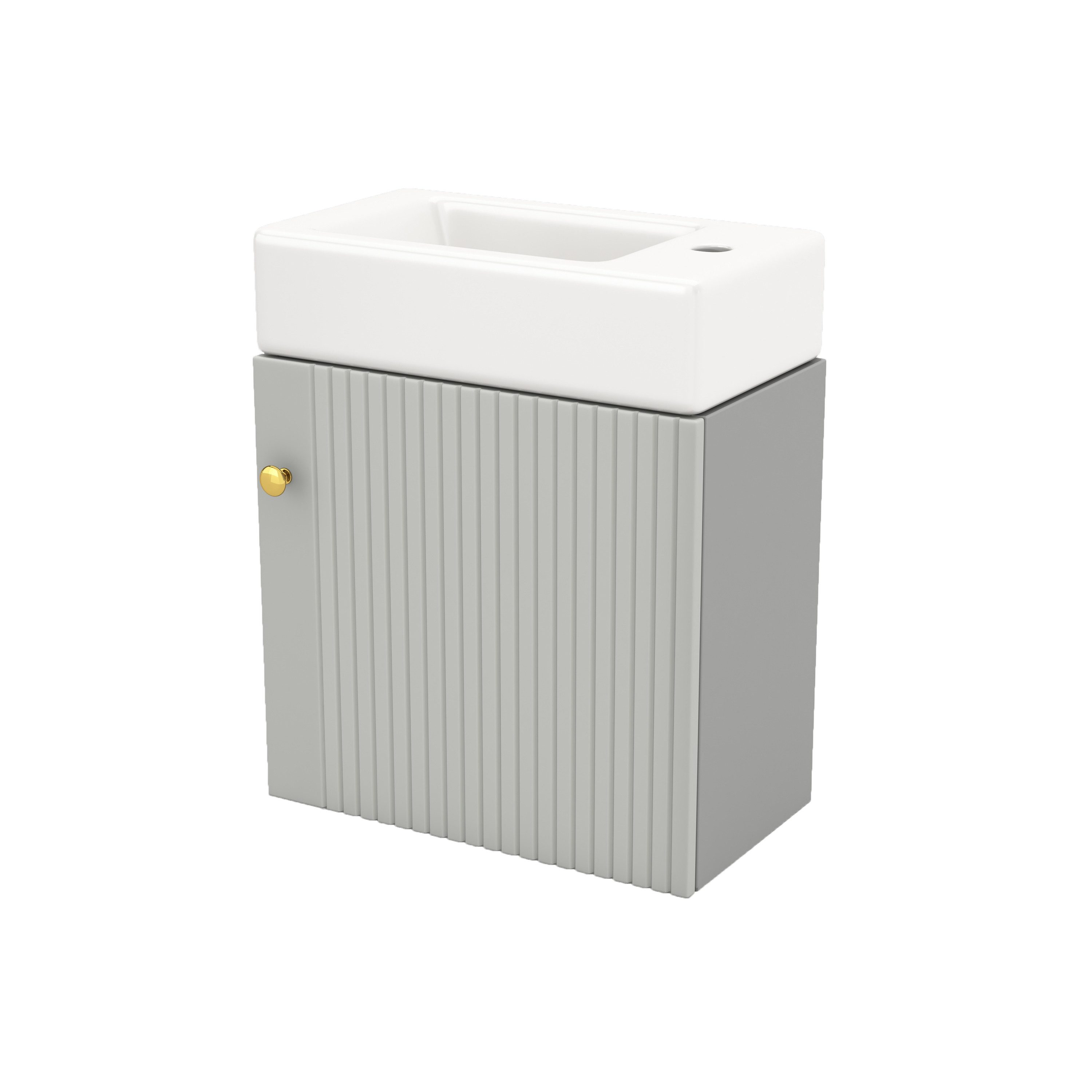 OKWISH Waschtisch Waschtischunterschrank Badezimmerschrank Badmöbel Set günstig online kaufen