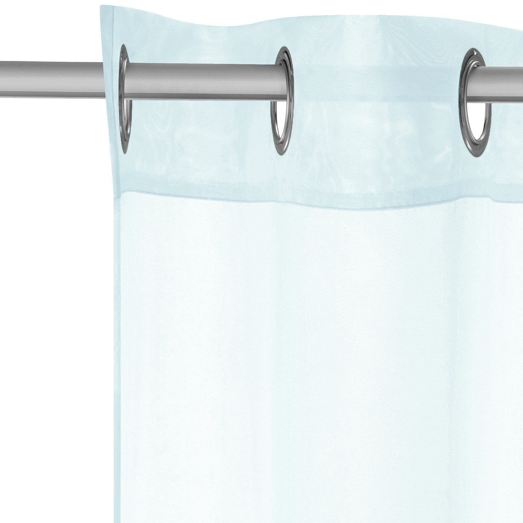OTTO home Gardine XANA (1 St), Ösen, transparent, Voile, Bestseller, einfarbig, 1 bzw. 2er Set, pflegeleicht, Bestseller!