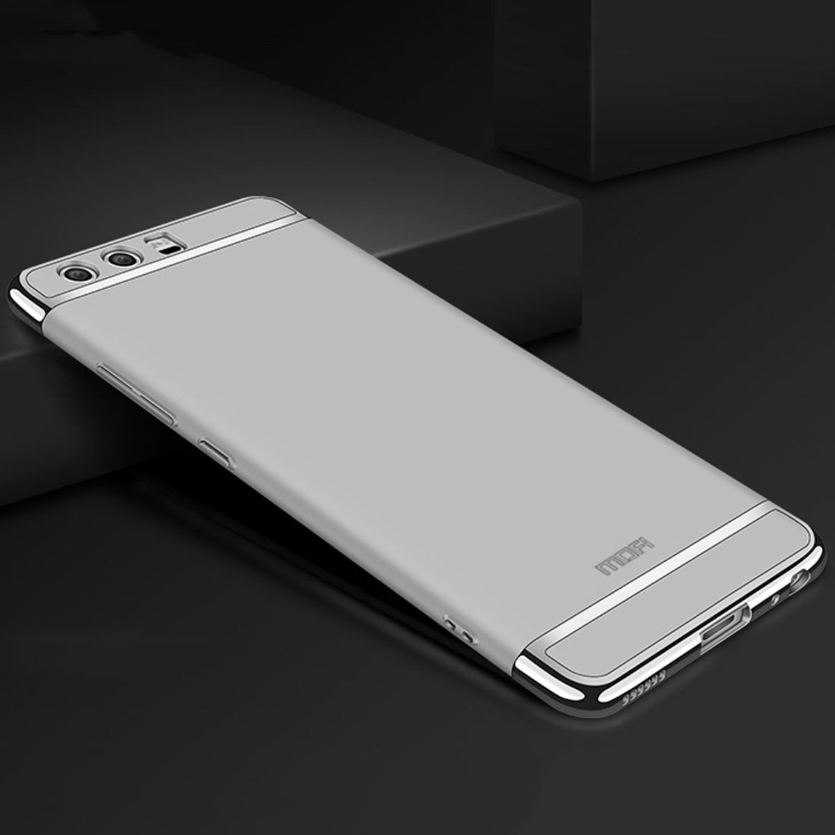 König Design Handyhülle Huawei P20 Lite, Huawei P20 Lite Handyhülle Backcover Silber