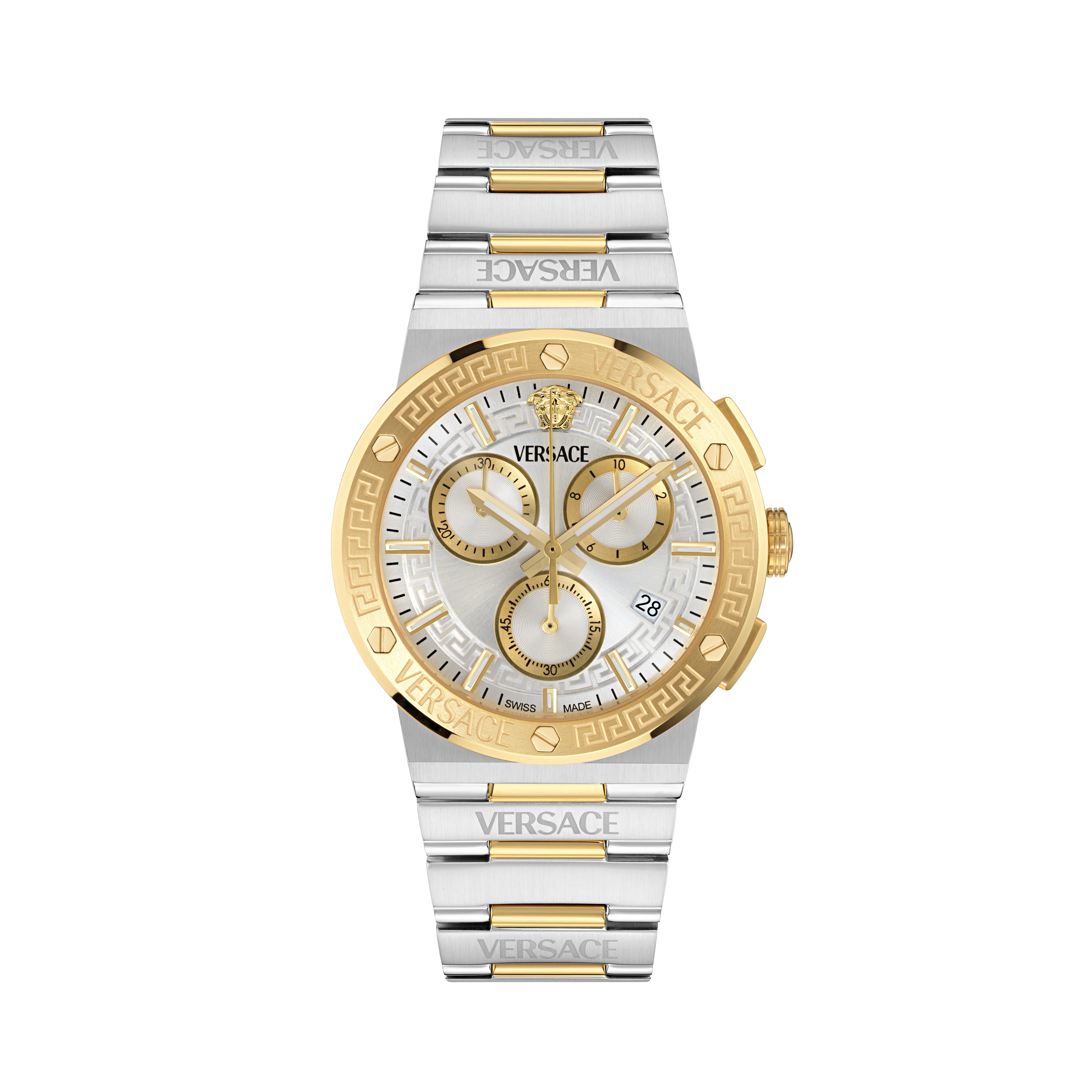 Versace Chronograph GRECA LOGO CHRONO RESTYLE VEKMA0525, Quarzuhr, Armbanduhr, Damenuhr, Herrenuhr, Swiss Made
