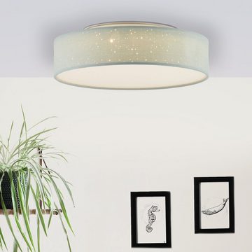 Brilliant Deckenleuchte Baska, LED fest integriert, Warmweiß, Deckenlampe 38cm grün