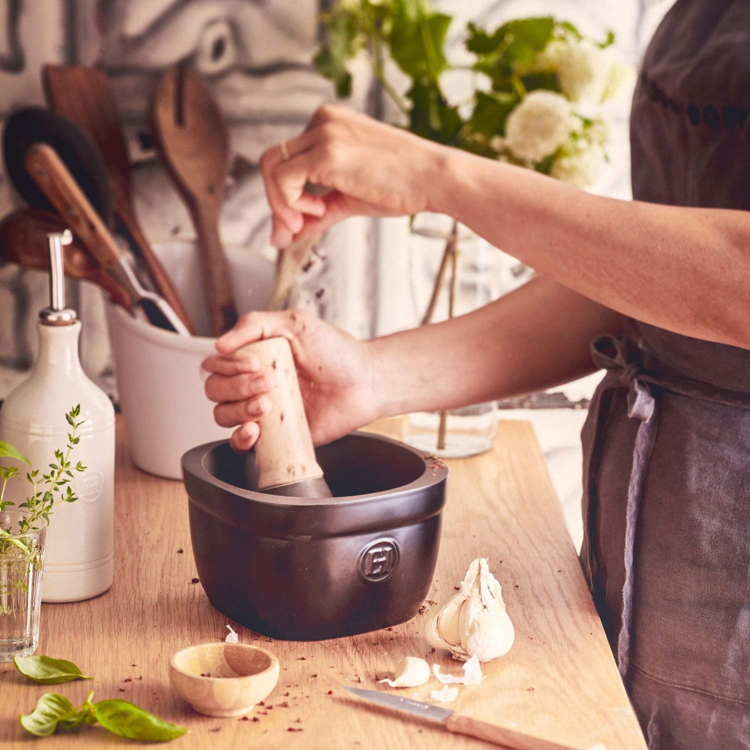 Emile Henry Mörser Groß Truffe