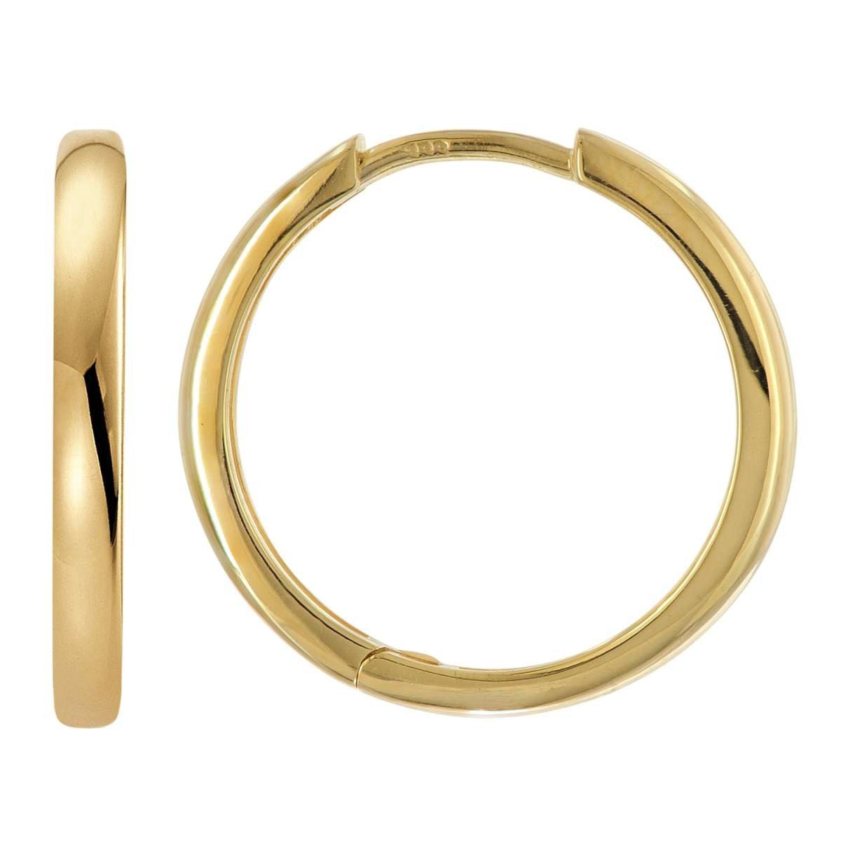trendor Paar Creolen 21700, Klapp Gold 333/8K 18 x 2 mm