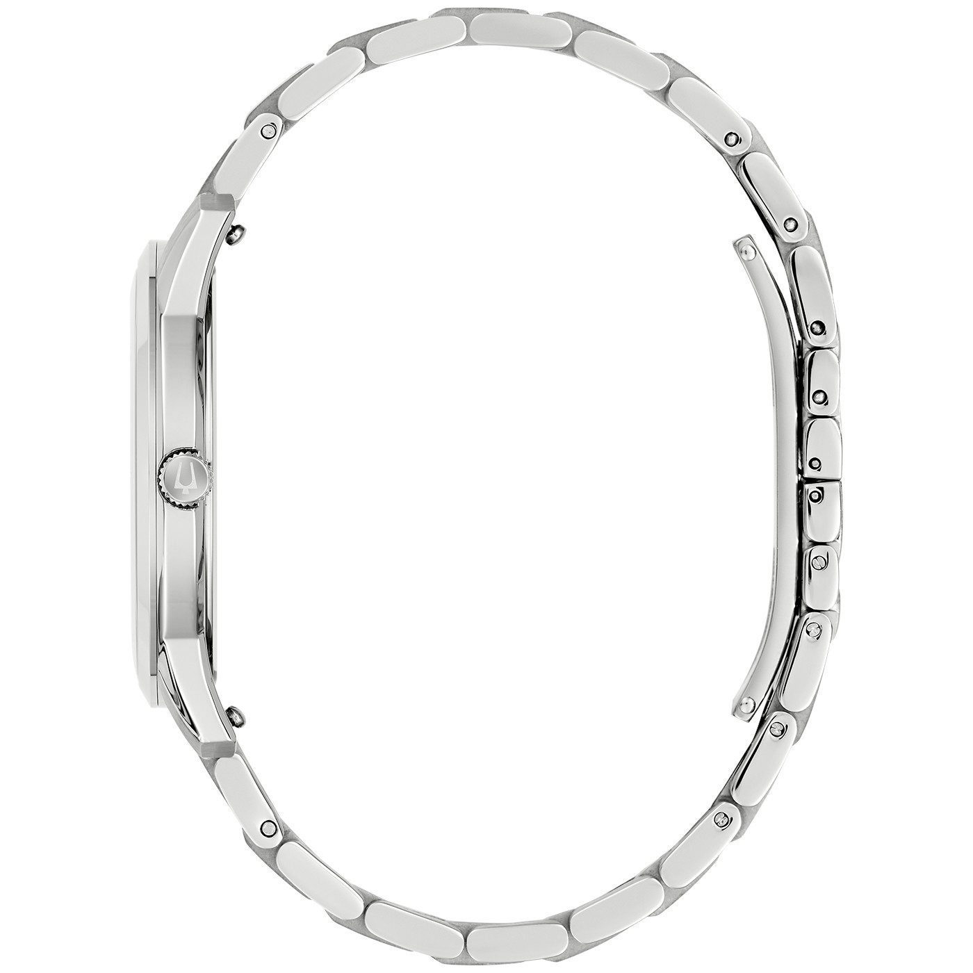 Bulova Quarzuhr Sutton 96B475, Armbanduhr, Damenuhr, Herrenuhr, Edelstahlarmband, analog, Datum