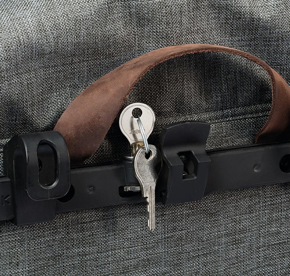 racktime Fahrradrucksack racktime Secureit Sidebag für Doppeltasche Schloss 2er Set mit 4 Schlü