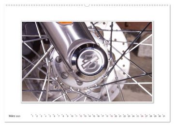 CALVENDO Wandkalender Emotionale Momente: Harley Davidson - Wide Glide / CH-Version (Premium, hochwertiger DIN A2 Wandkalender 2023, Kunstdruck in Hochglanz)