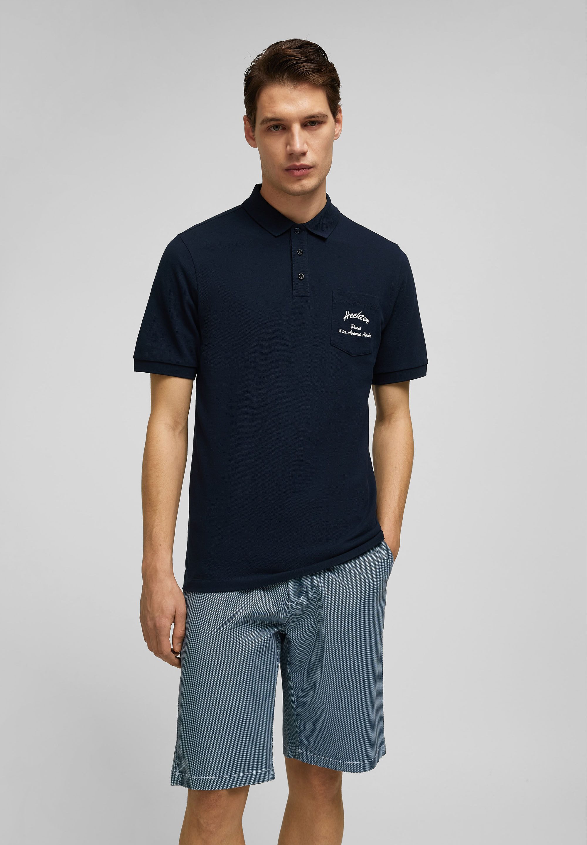 HECHTER PARIS Poloshirt (1-tlg) in Hochwertiger Qualität