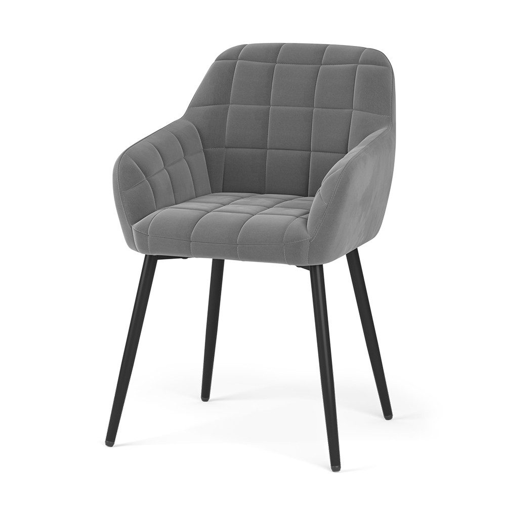Vicco Esszimmerstuhl Relio, Grau, 53.5 x 55.5 cm