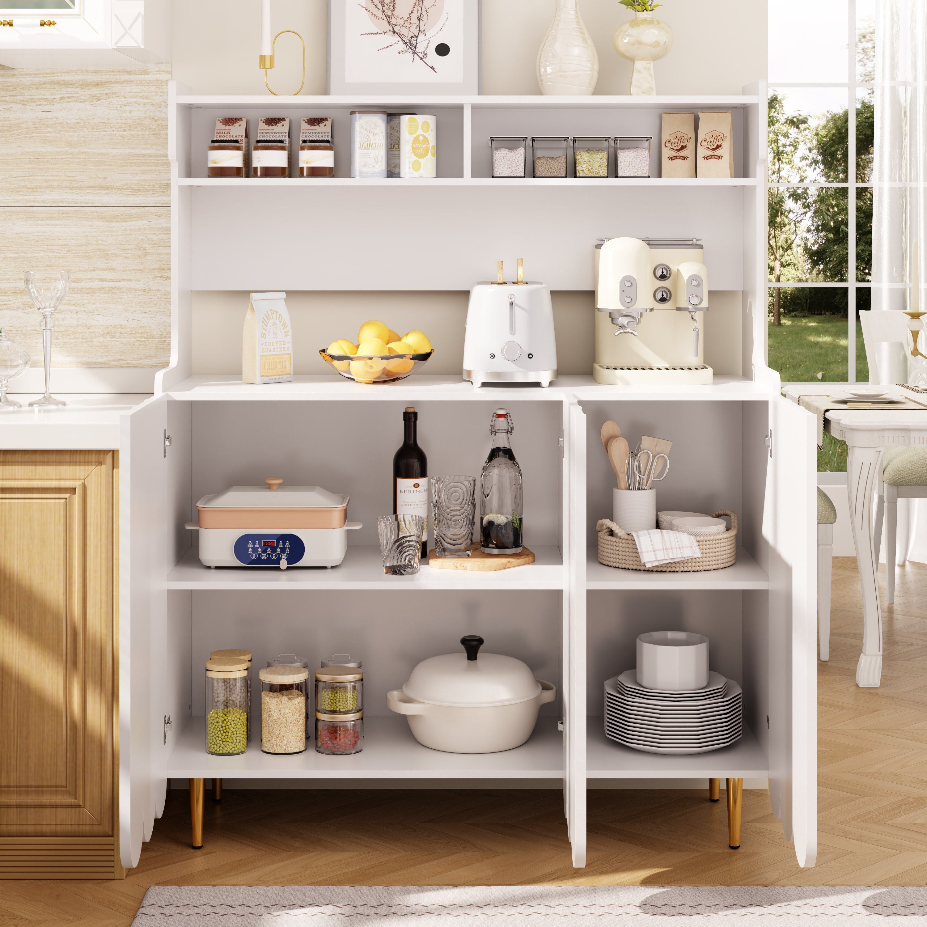 Odikalo Küchenbuffet Küchenschrank Sideboard Buffetschrank (Sideboard (120 günstig online kaufen