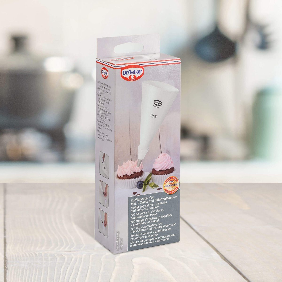 Dr. Oetker Küchenhelfer Spritzbeutel Spritzbeutel-Set inkl. Tüllen und Adapter