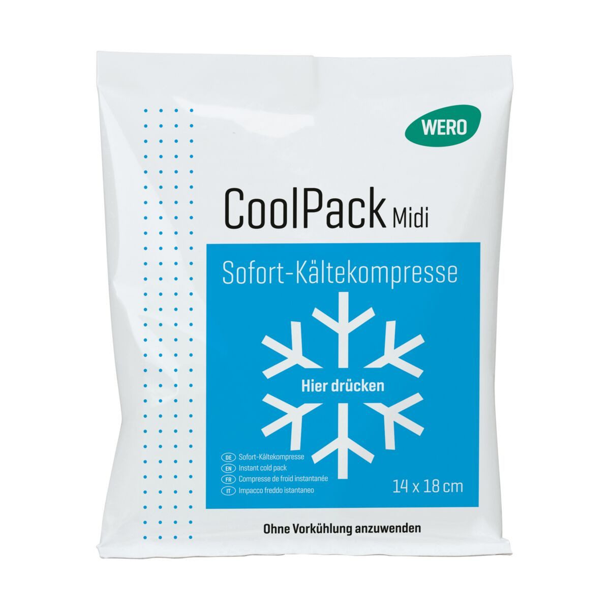 WERO Kalt-Warm-Kompresse CoolPack Sofort-Kältekompresse - einfach drücken, schütteln & kühlen, 0-tlg.