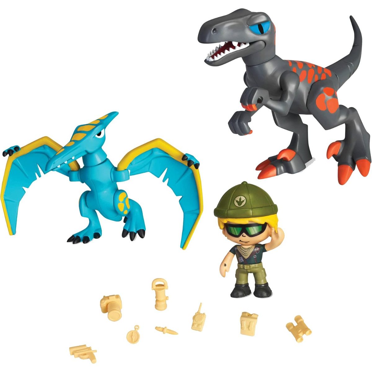Jazwares Actionfigur Dinosaurier Spielzeug Set mit Figuren und Zubehör ab 4 Jahren