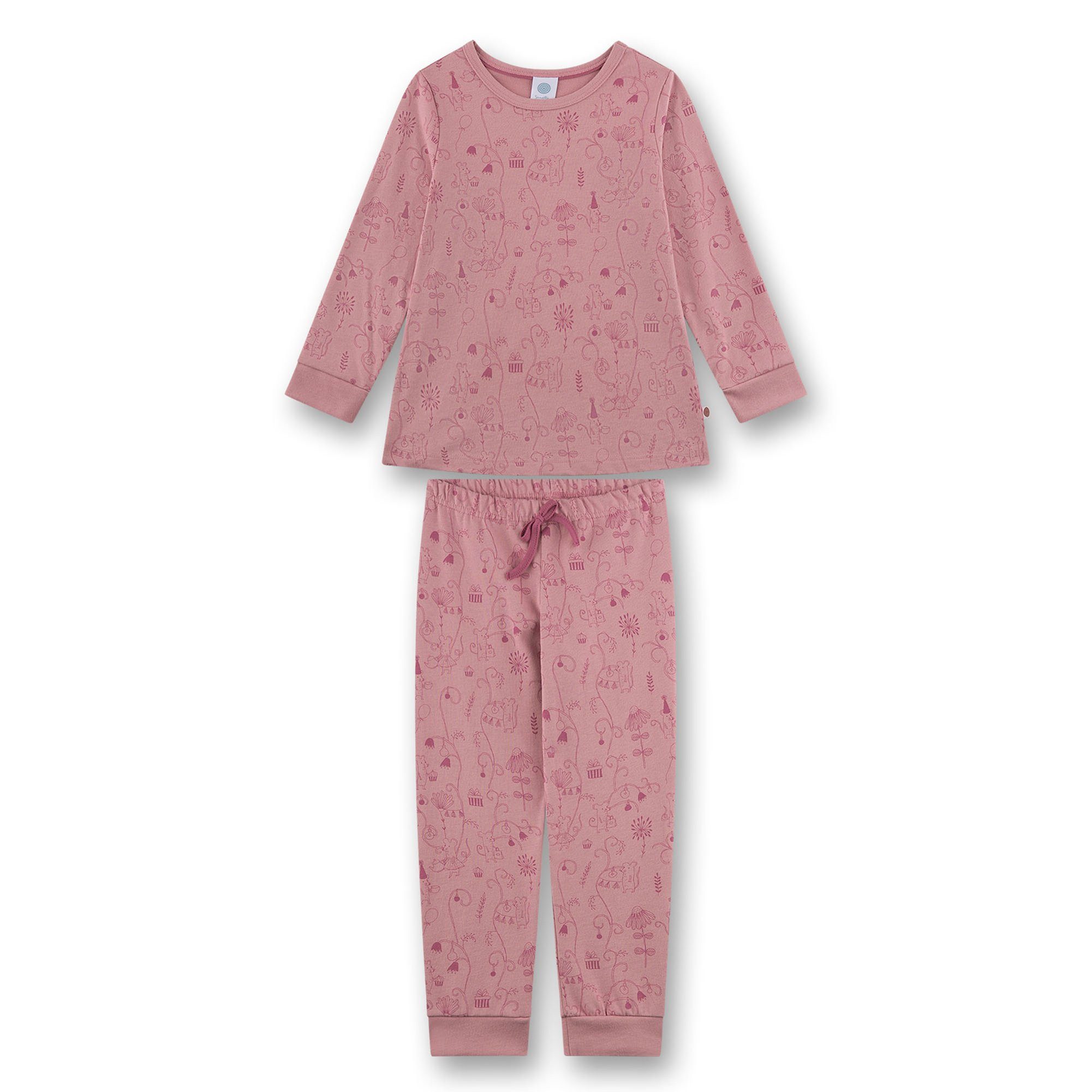 Sanetta Pyjama Mädchen Pyjama Baumwolle (2 tlg)