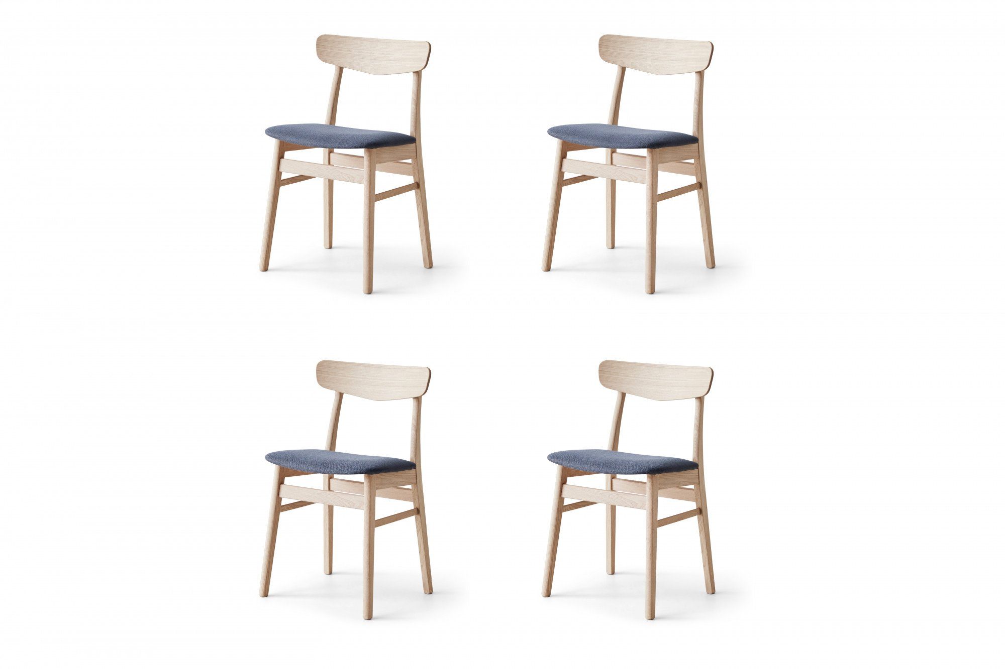 Hammel Furniture Essgruppe Findahl/Basic by Hammel Single/Mosbøl, (Set, 5-tlg), Mit Single Esstisch 180(280)x80 und 4 Mosbøl Stühle