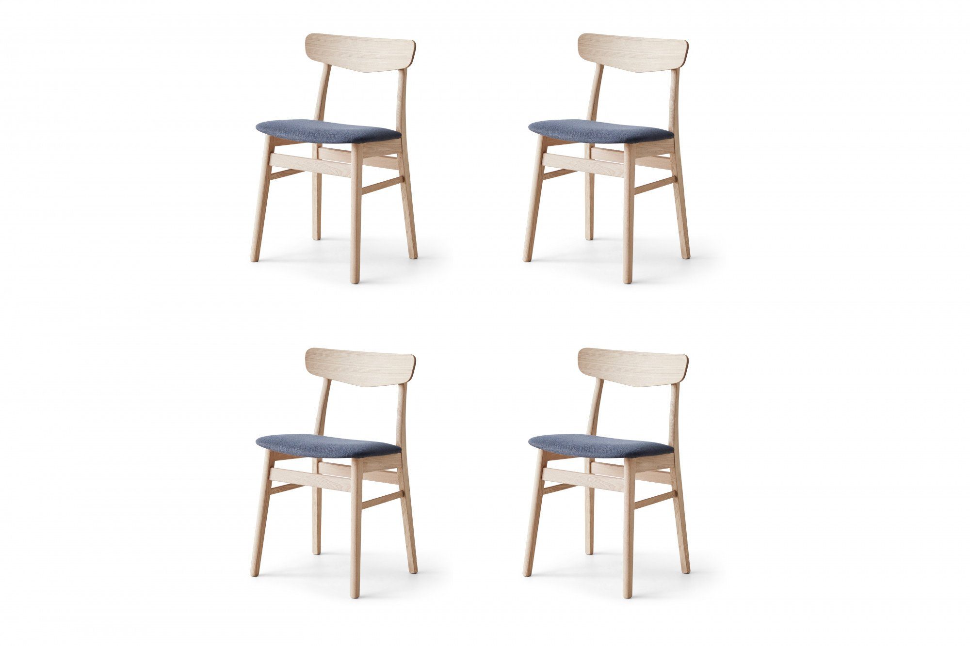 Hammel Furniture Essgruppe Findahl/Basic by Hammel Single/Mosbøl, (Set,  5-tlg), Mit Single Esstisch 180(280)x80 und 4 Mosbøl Stühle